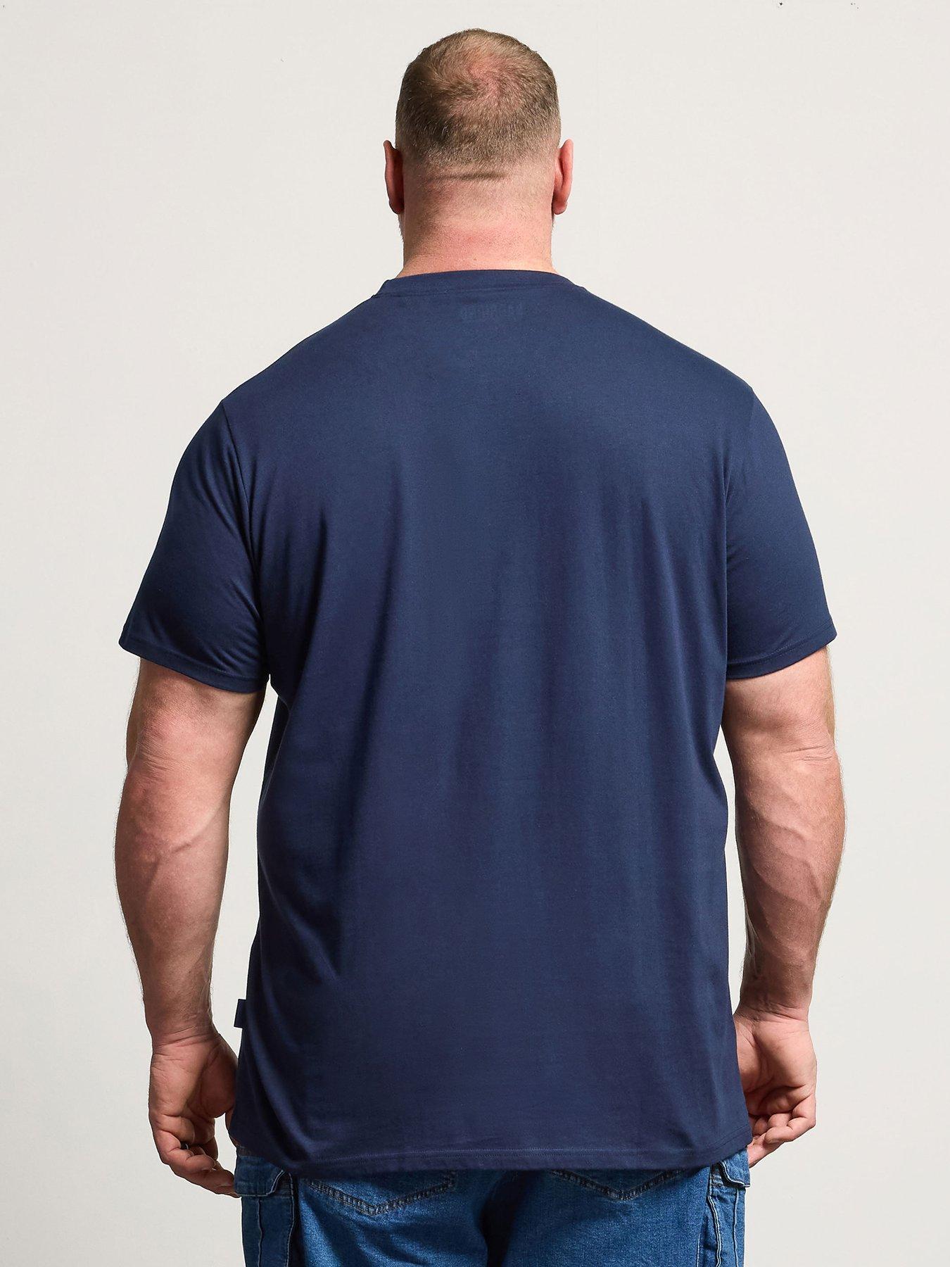 Image 2 of 4 of BadRhino Nashville Guitar Longline T-Shirt - Blue