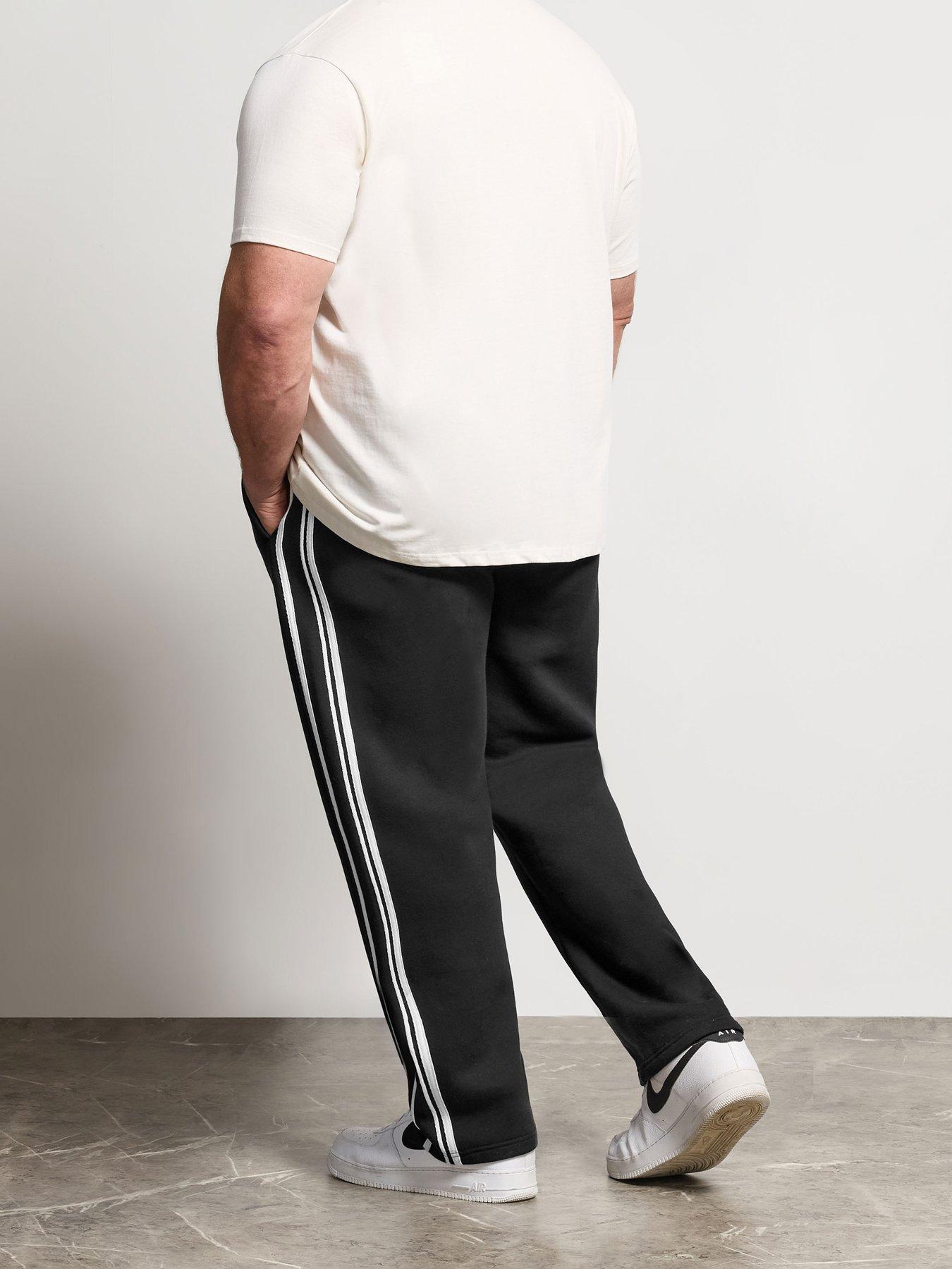 Image 2 of 5 of BadRhino Side Stripe Joggers - Black