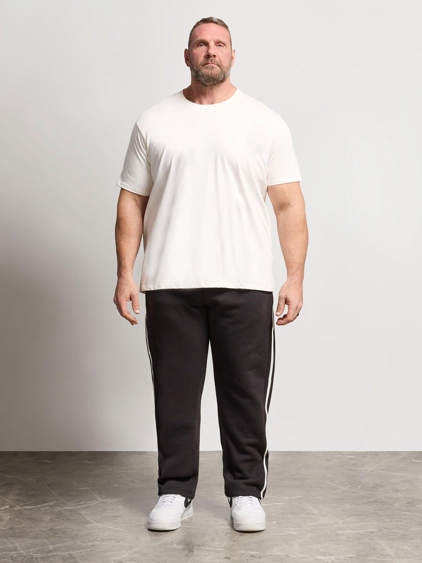 Image 3 of 5 of BadRhino Side Stripe Joggers - Black