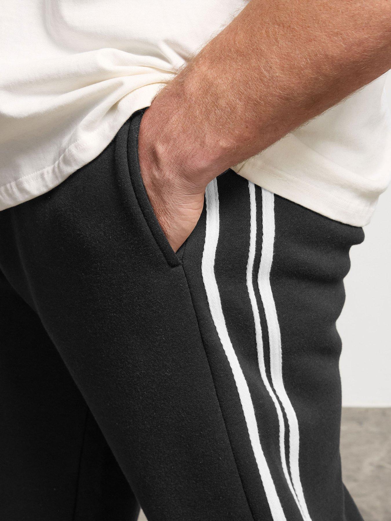 Image 4 of 5 of BadRhino Side Stripe Joggers - Black