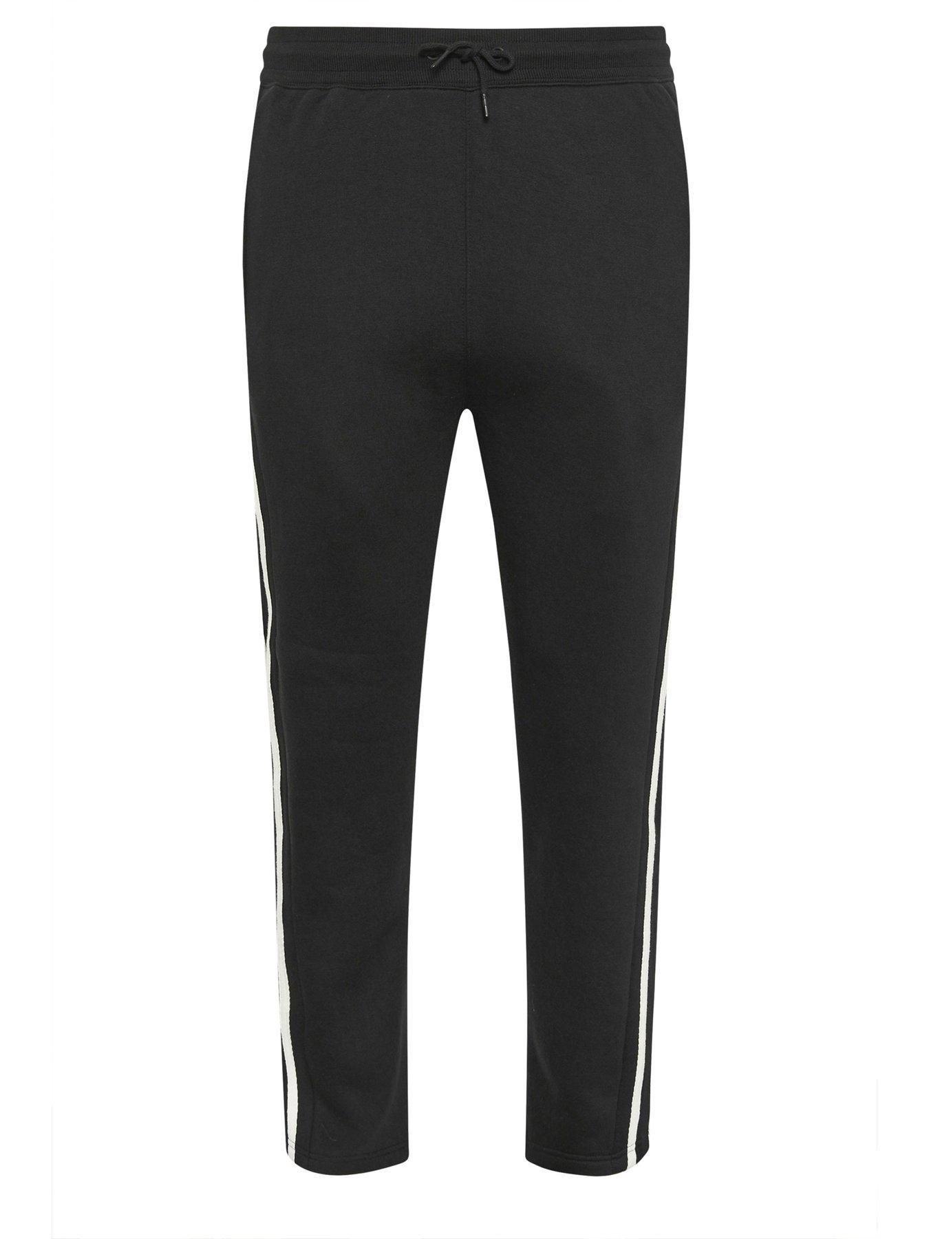 Image 5 of 5 of BadRhino Side Stripe Joggers - Black