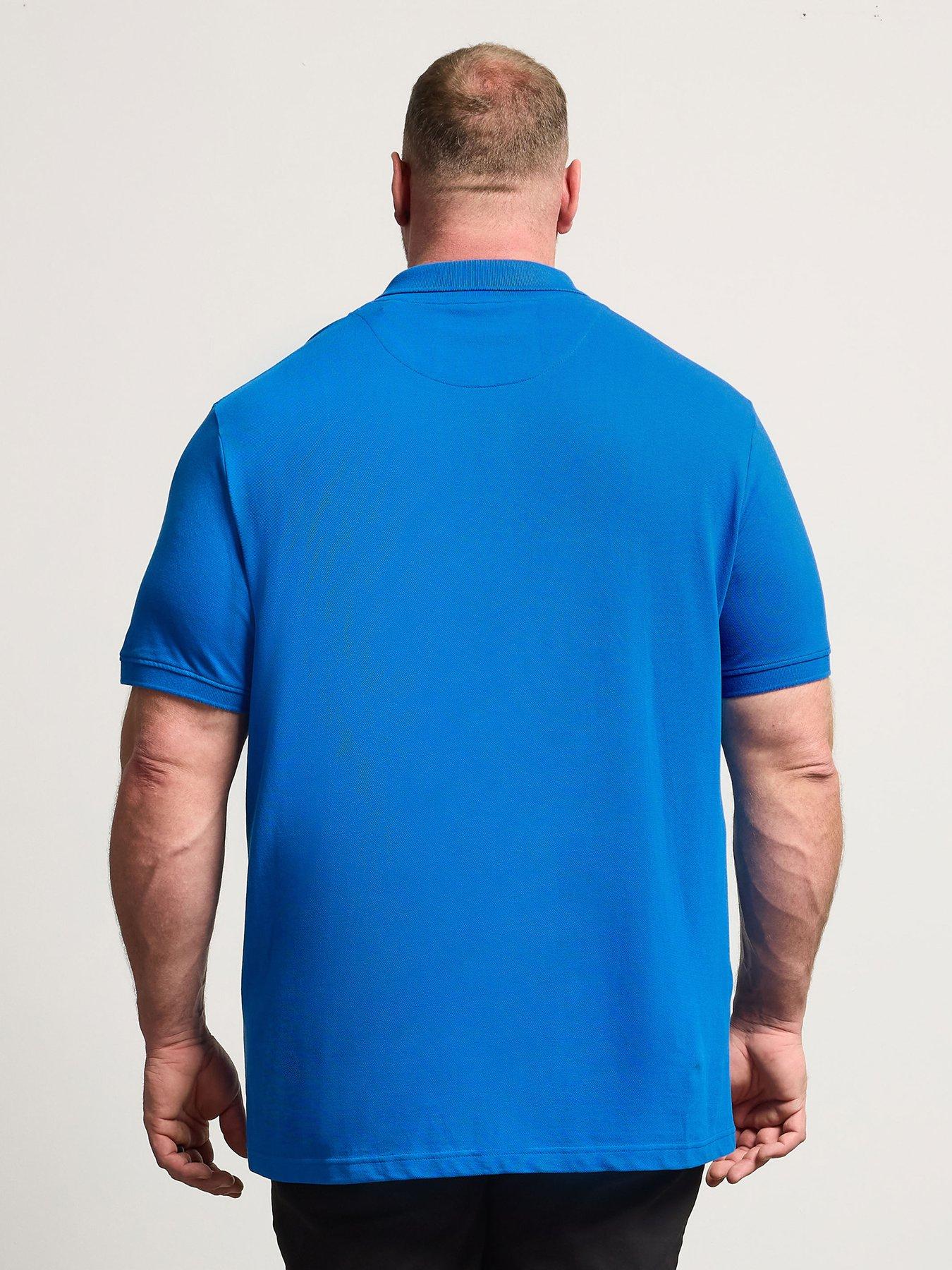Image 2 of 5 of BadRhino Contrast Polo Shirt - Blue
