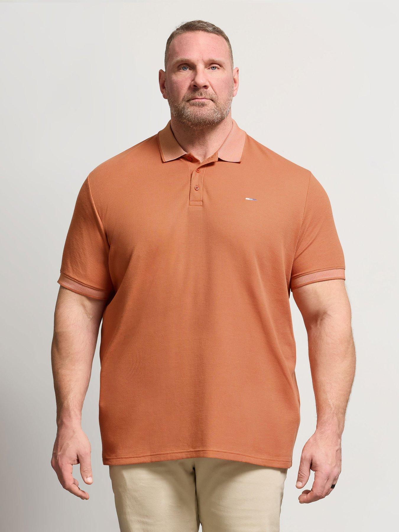 BadRhino Badrhino Two Tone Waffle Polo Shirt