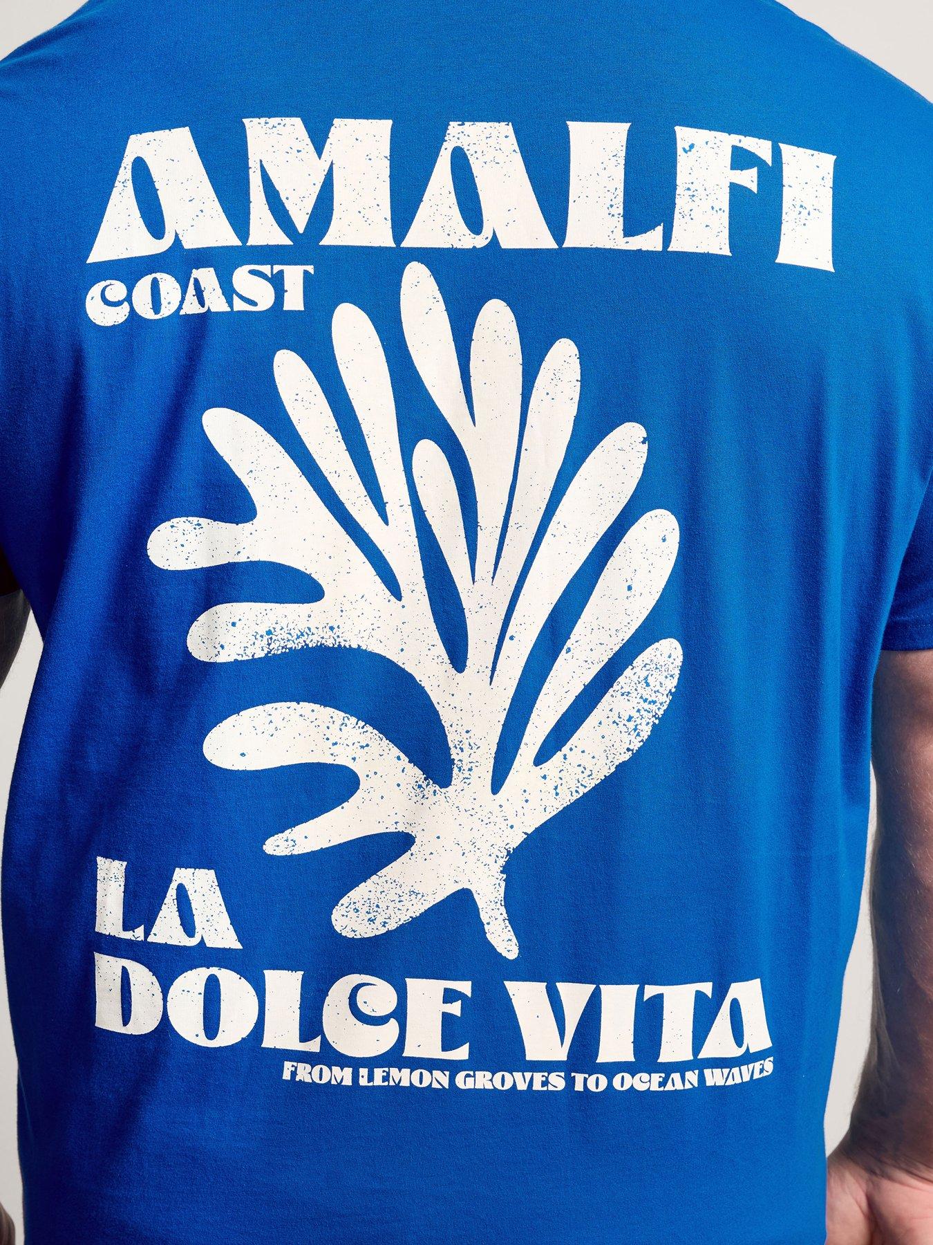 Image 4 of 5 of BadRhino Amalfi Coast T-Shirt - Blue