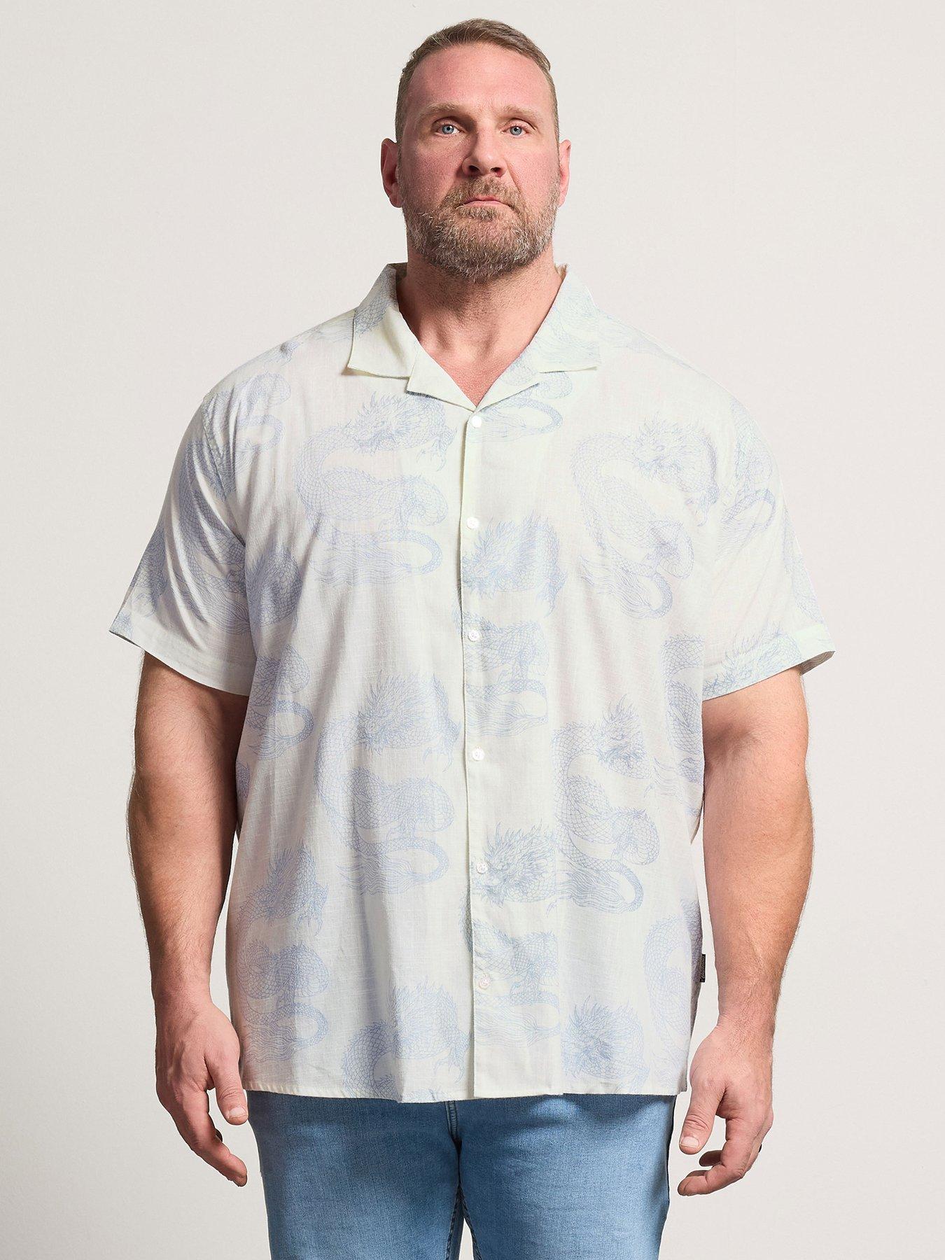 BadRhino Badrhino Japanese Dragon Slub Short Sleeve Shirt