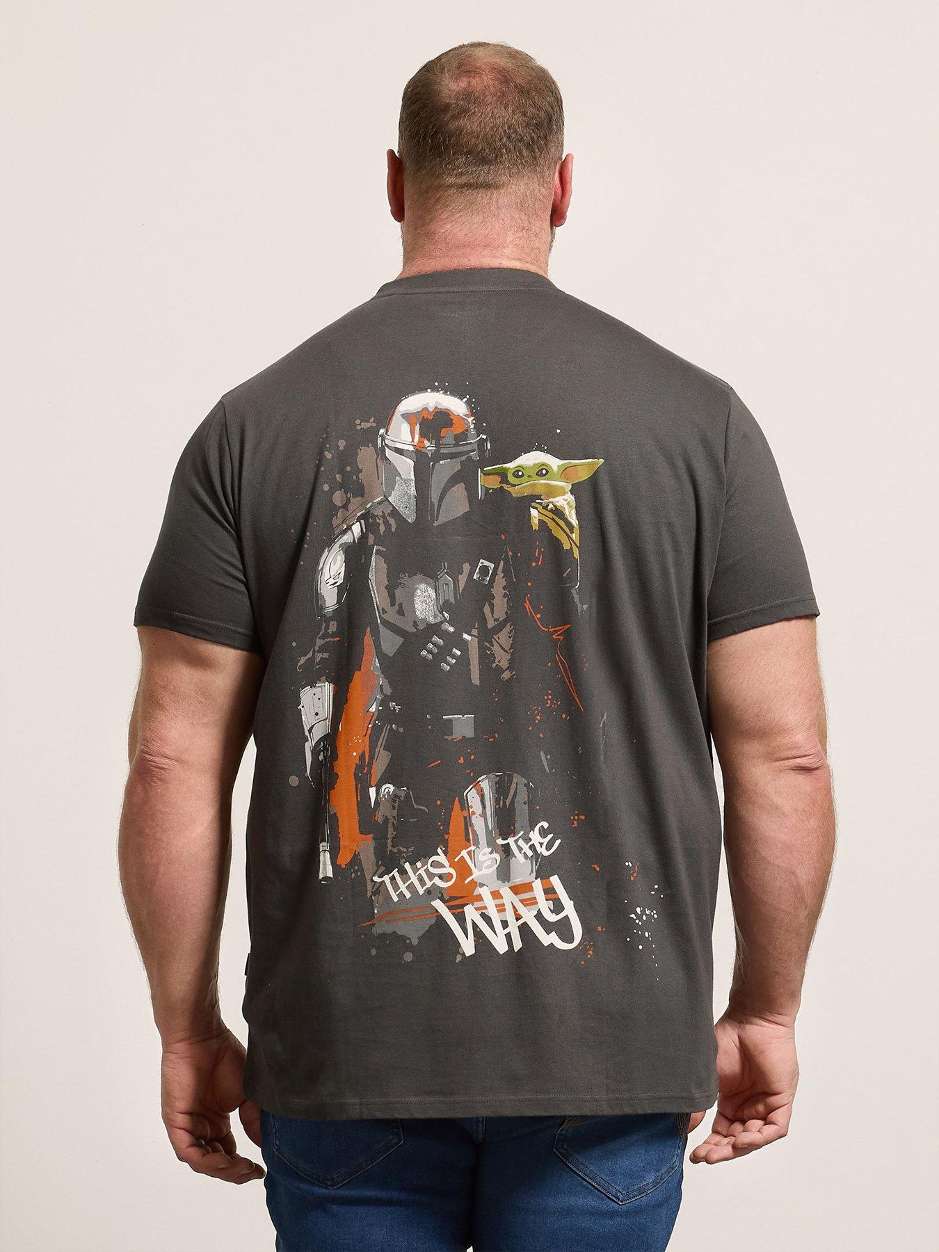 Image 2 of 6 of BadRhino Mandalorian And Grogu T-Shirt - Grey