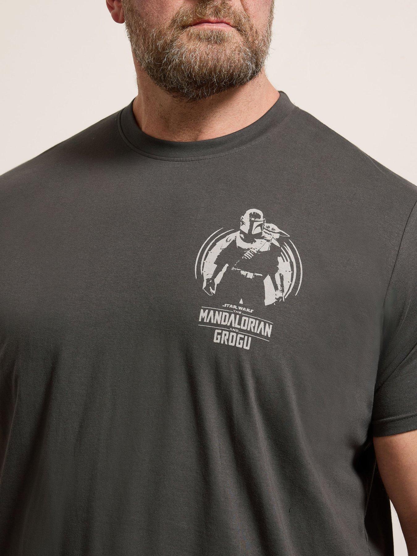Image 4 of 6 of BadRhino Mandalorian And Grogu T-Shirt - Grey