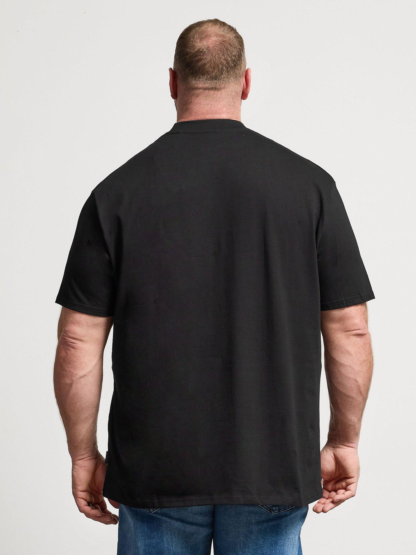 Image 2 of 4 of BadRhino Lightening Extra Long T-Shirt - Black