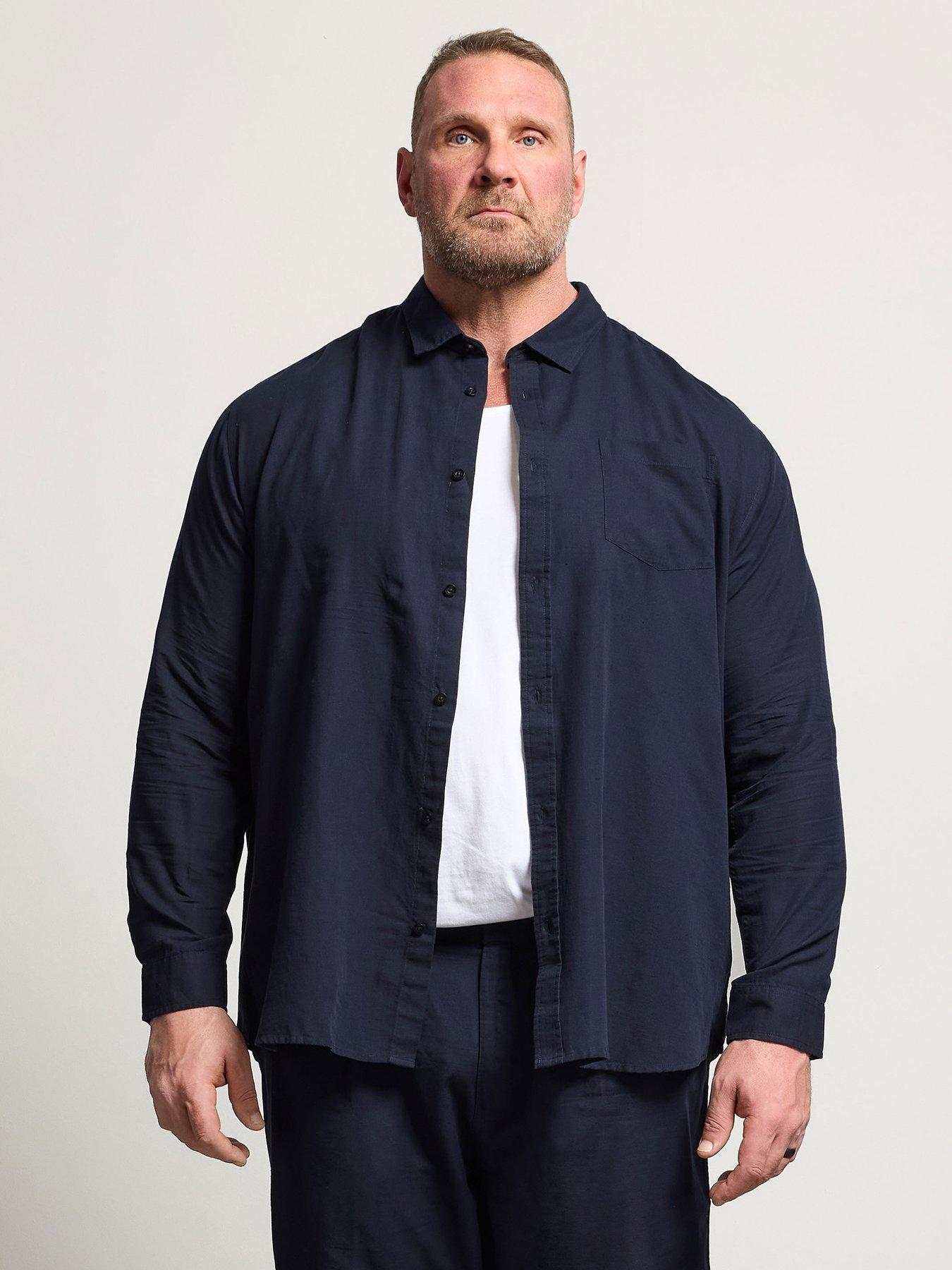 badrhino-long-sleeve-linen-shirt-bluefront