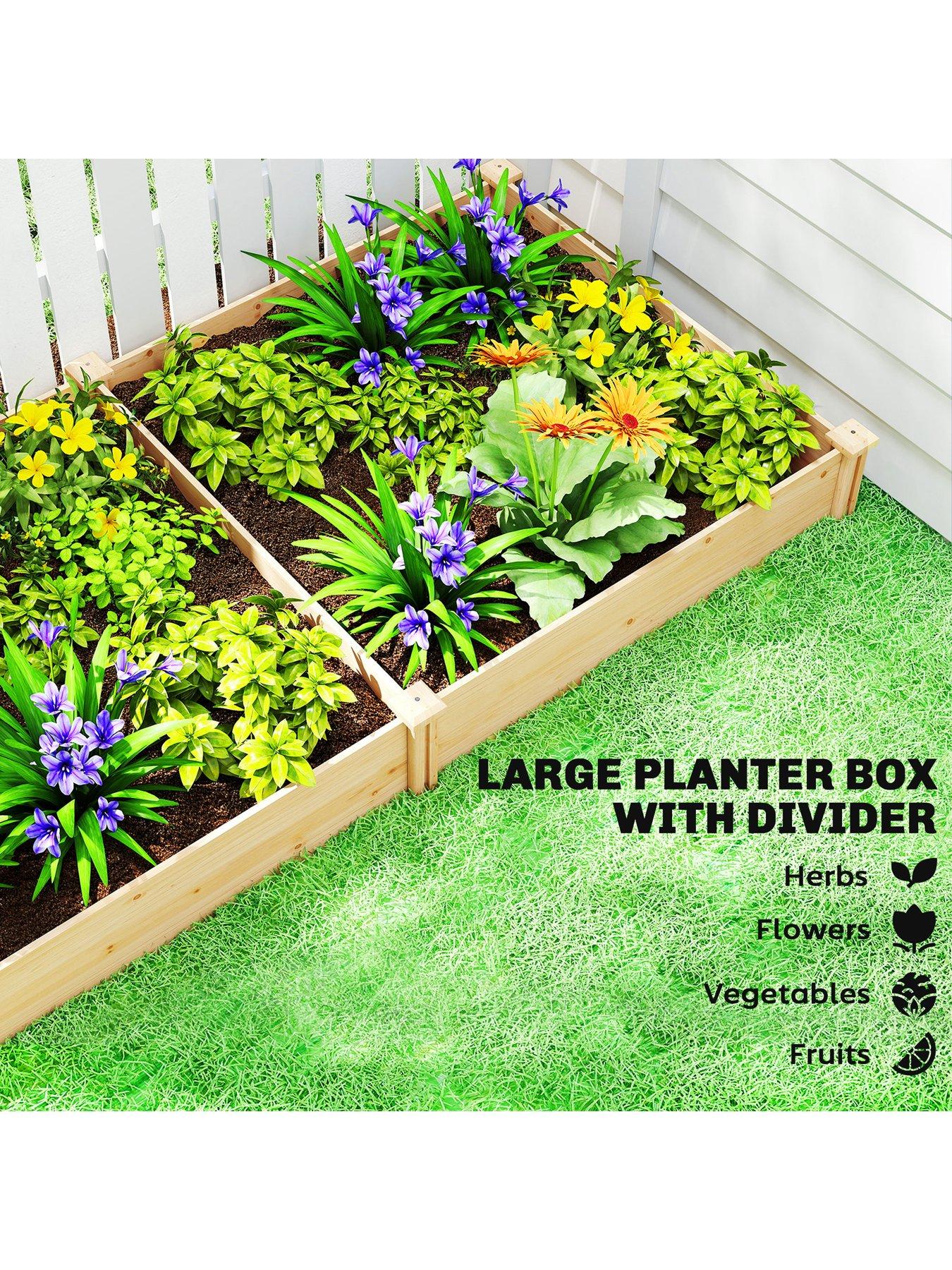 Image 4 of 7 of OutSunny Garden Bed, Flat - W&nbsp;235 x D 121&nbsp;x&nbsp;H&nbsp;26 cm