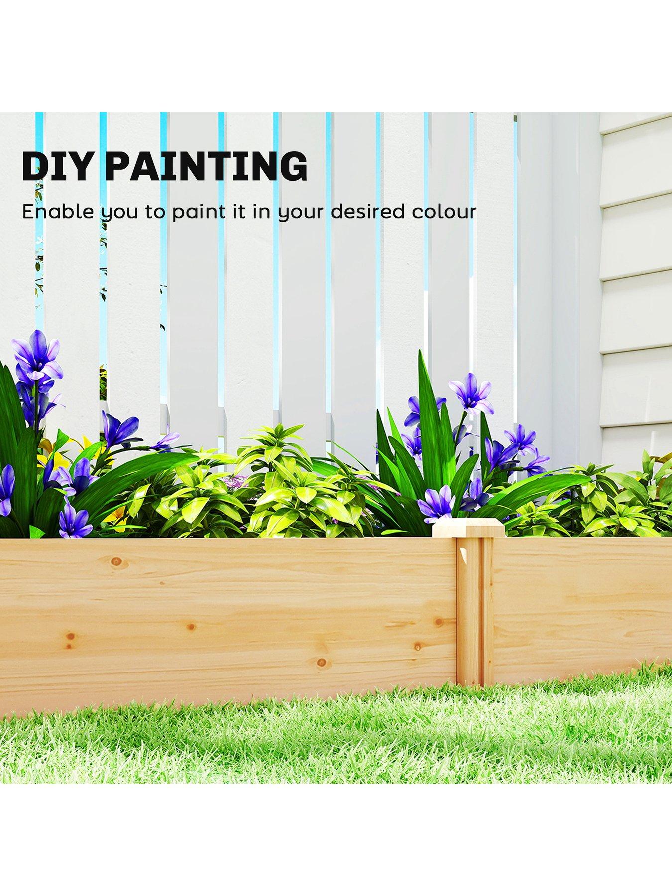 Image 6 of 7 of OutSunny Garden Bed, Flat - W&nbsp;235 x D 121&nbsp;x&nbsp;H&nbsp;26 cm