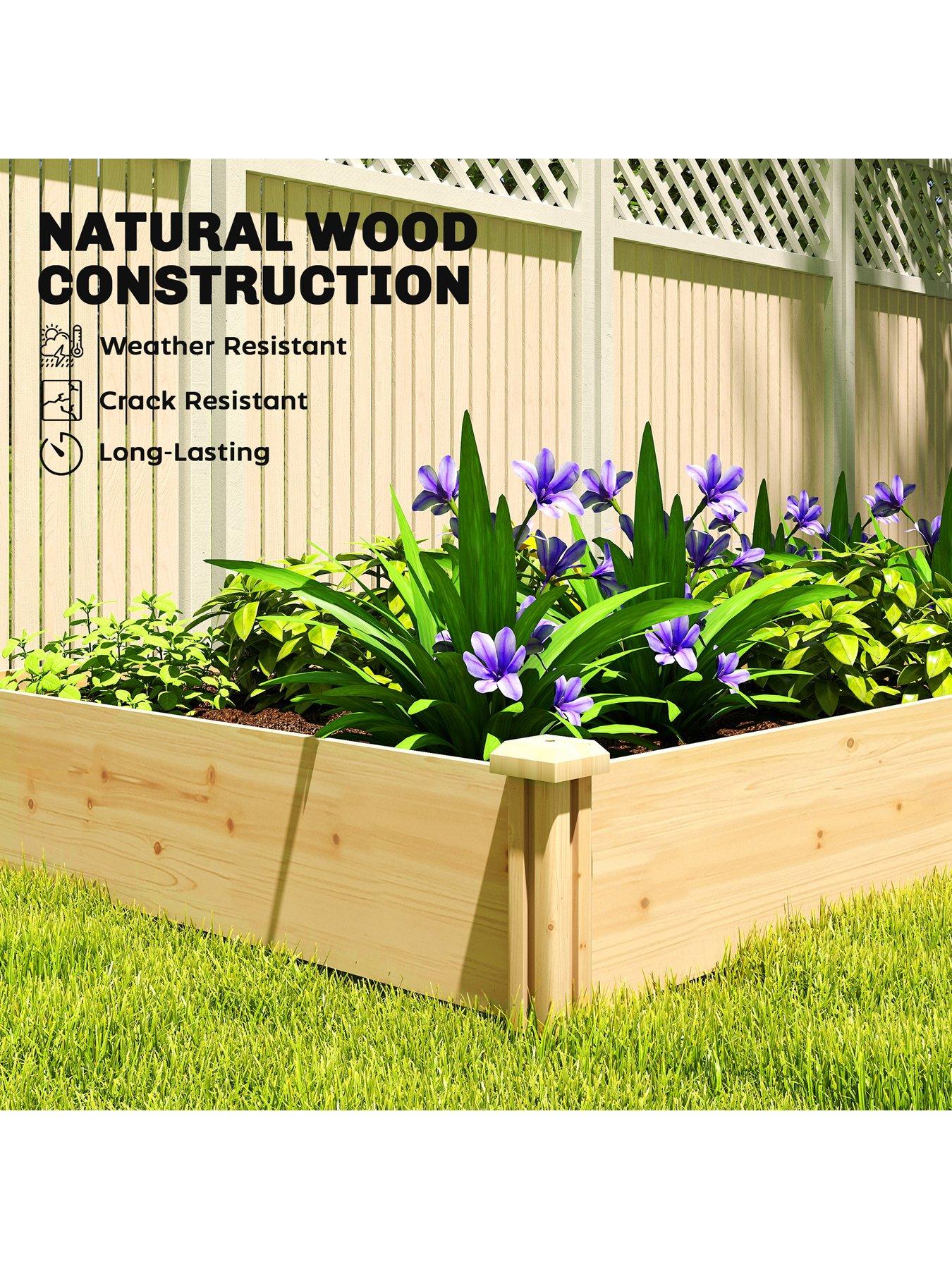 Image 7 of 7 of OutSunny Garden Bed, Flat - W&nbsp;235 x D 121&nbsp;x&nbsp;H&nbsp;26 cm
