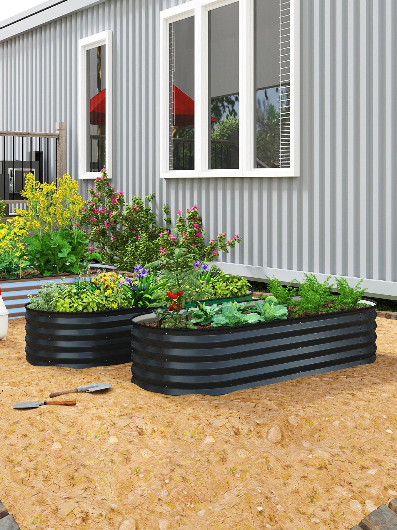 outsunny-set-of-2-garden-beds-150w-x-60d-x-30h-cm-brownfront