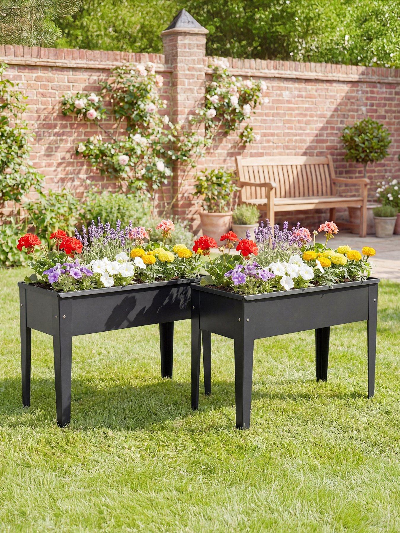 Image 1 of 7 of OutSunny raised Garden Bed 60L x 27W x 45H cm