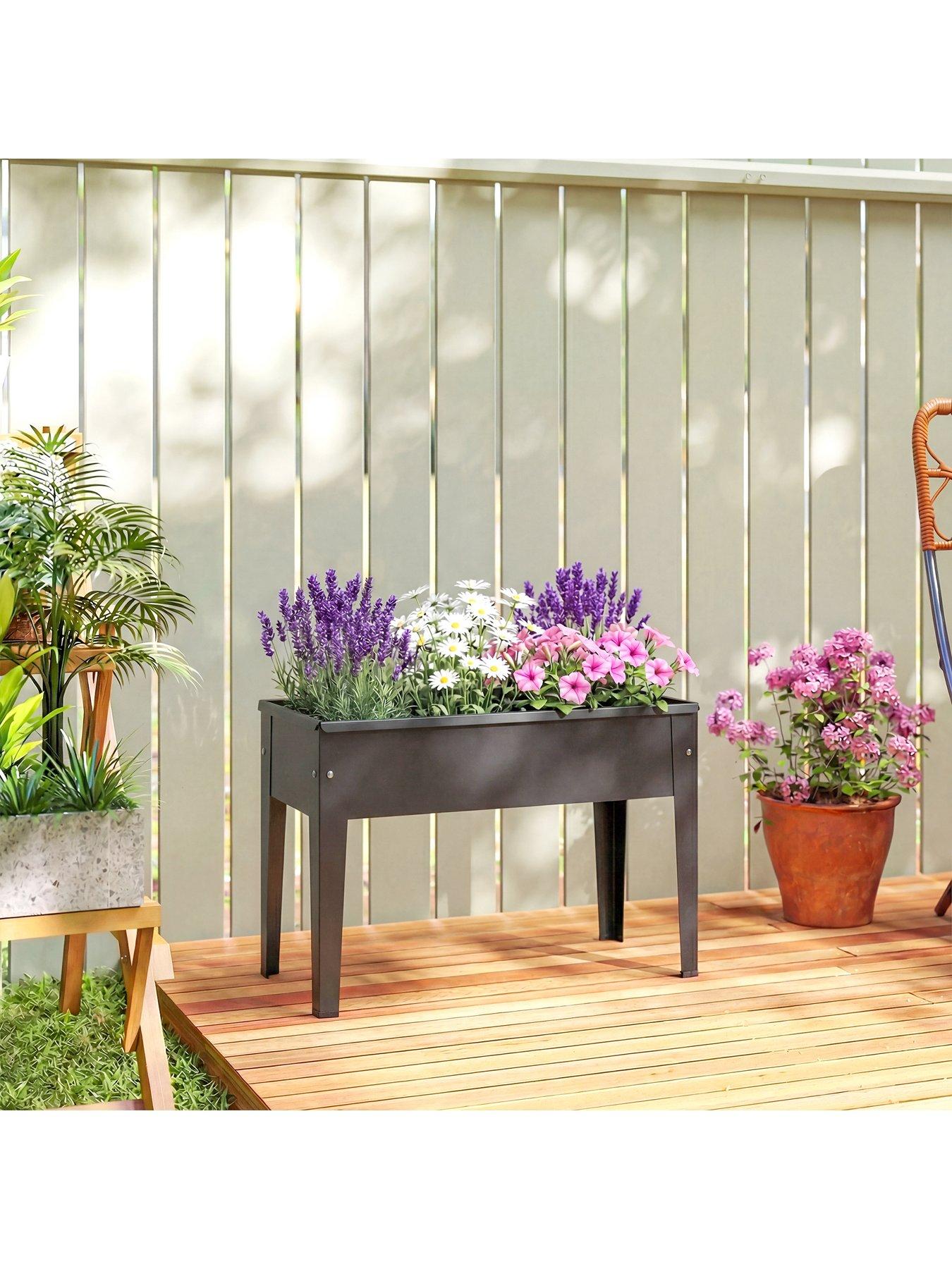 Image 4 of 7 of OutSunny raised Garden Bed 60L x 27W x 45H cm
