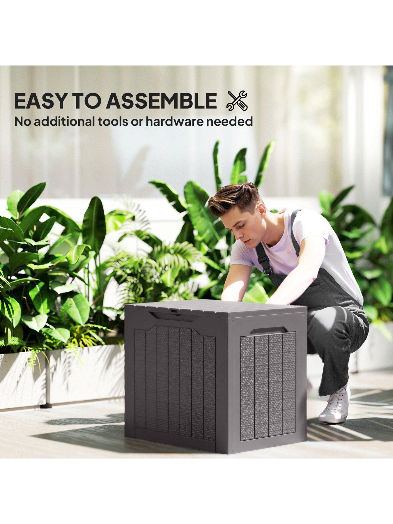 Image 5 of 7 of OutSunny Outdoor Storage Box (L 56 x W 41 x H 50 cm) - Brown