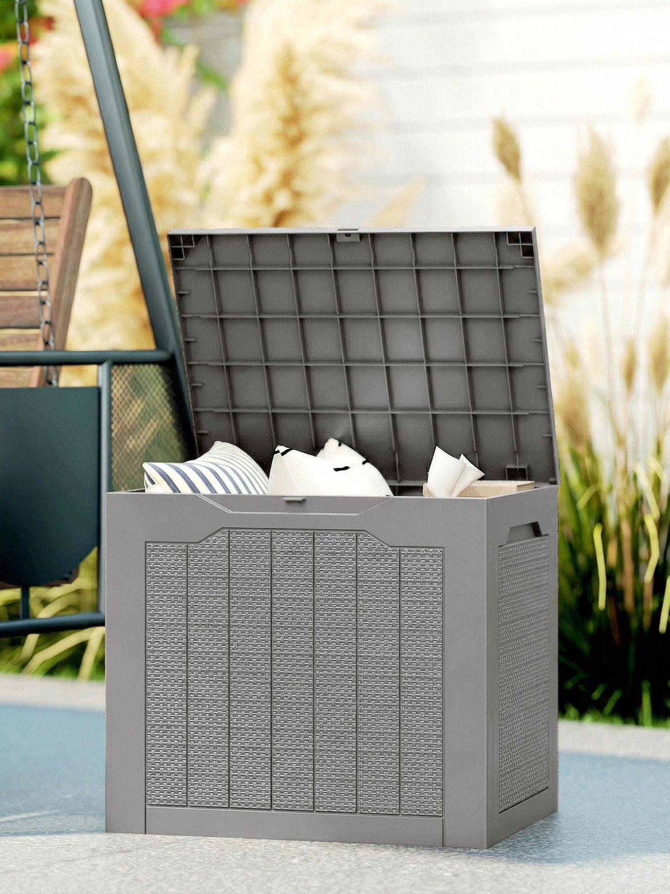 Image 1 of 7 of OutSunny Outdoor Storage Box (L 56 x W&nbsp;41 x H&nbsp;50 cm) - Natural