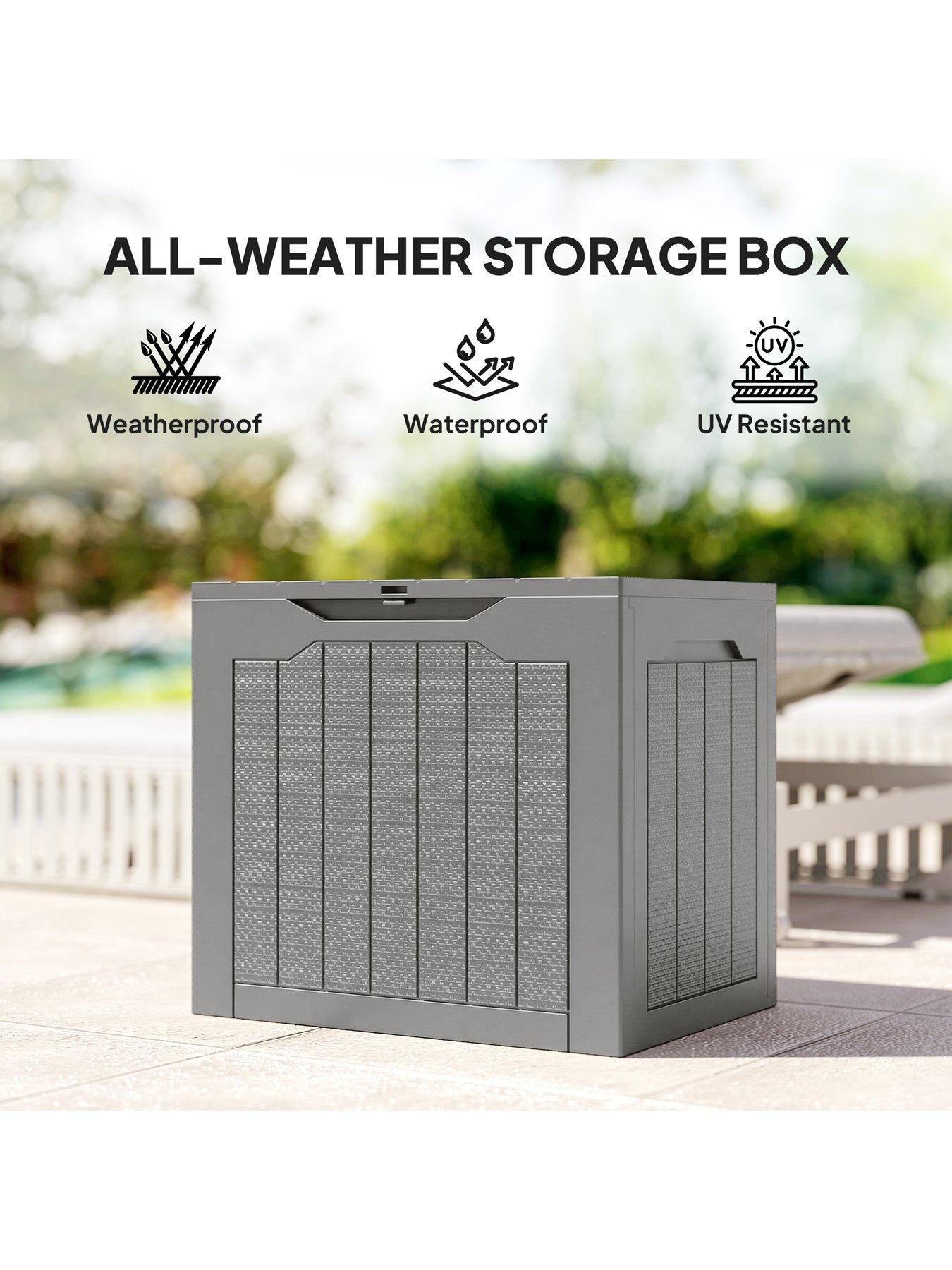 Image 6 of 7 of OutSunny Outdoor Storage Box (L 56 x W&nbsp;41 x H&nbsp;50 cm) - Natural