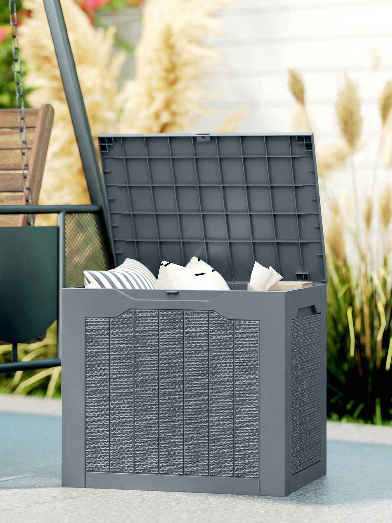 Image 1 of 7 of OutSunny Outdoor Storage Box (L 56 x W 41 x H 50 cm) -&nbsp;Grey