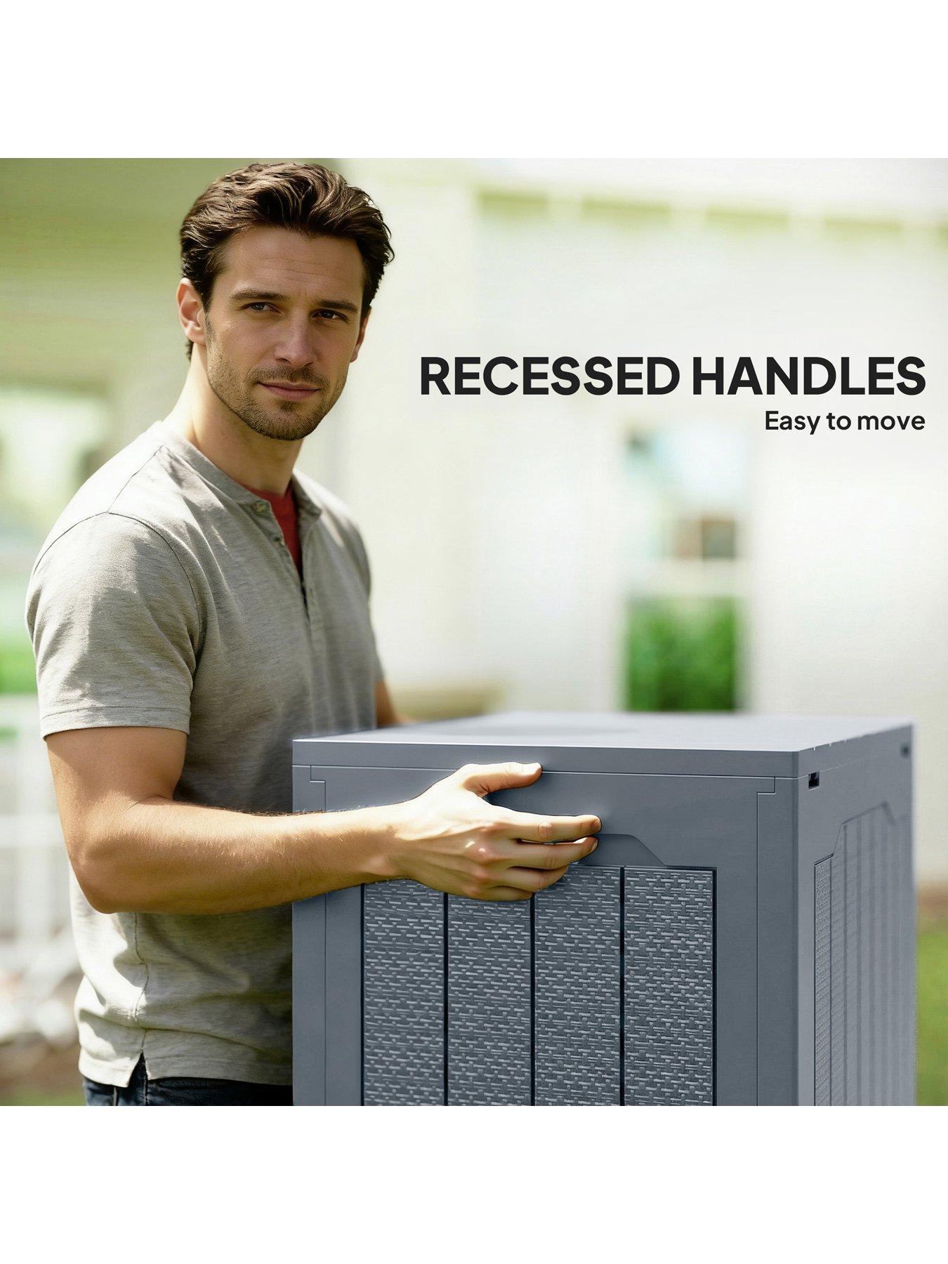 Image 6 of 7 of OutSunny Outdoor Storage Box (L 56 x W 41 x H 50 cm) -&nbsp;Grey