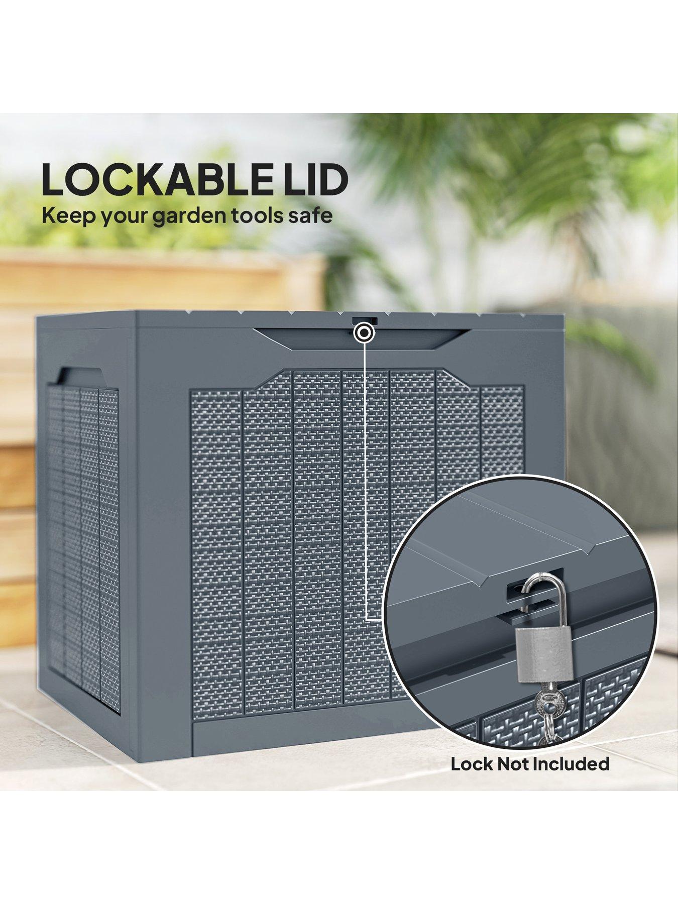 Image 7 of 7 of OutSunny Outdoor Storage Box (L 56 x W 41 x H 50 cm) -&nbsp;Grey