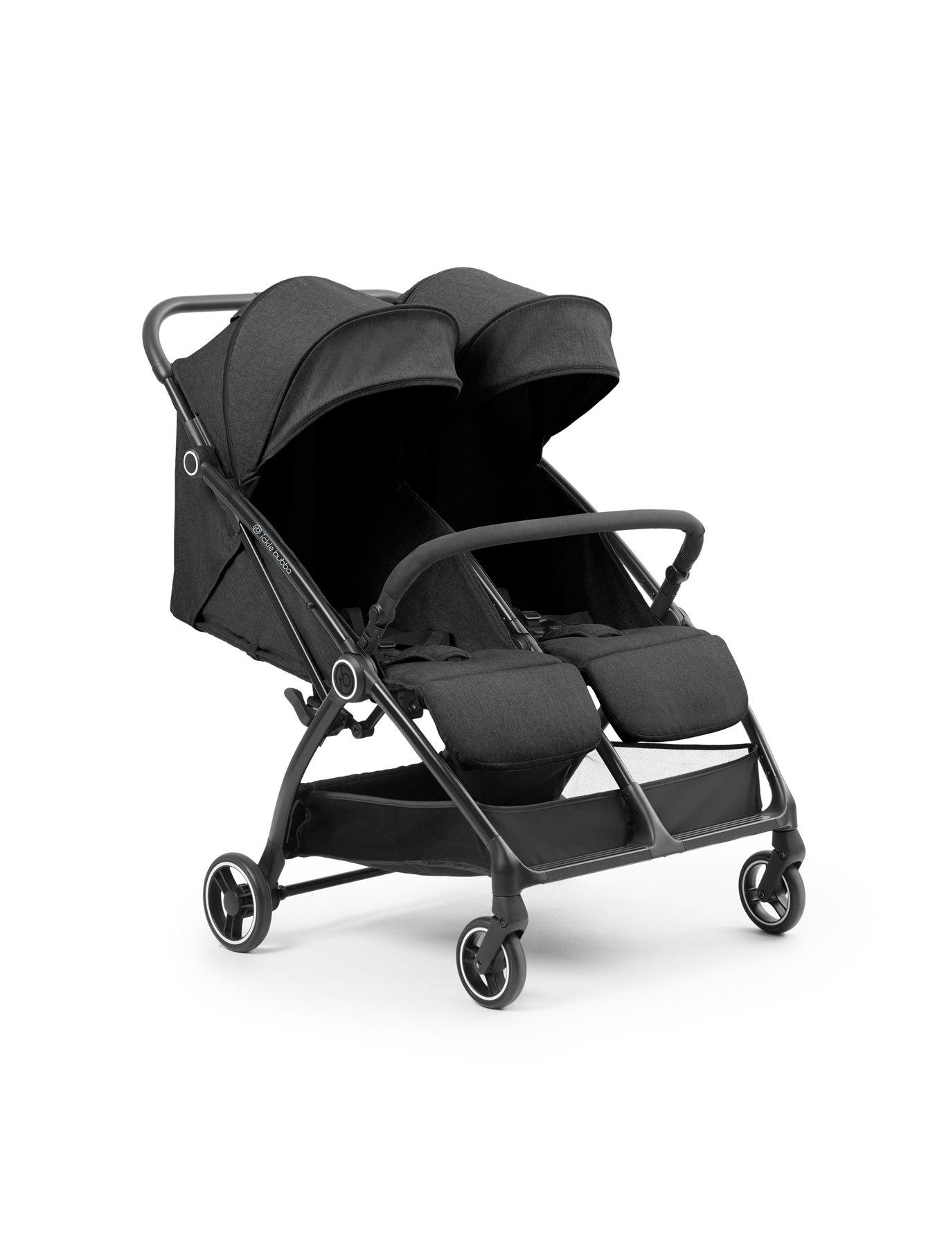 ickle-bubba-aries-double-max-autofold-stroller-graphite-greystillFront