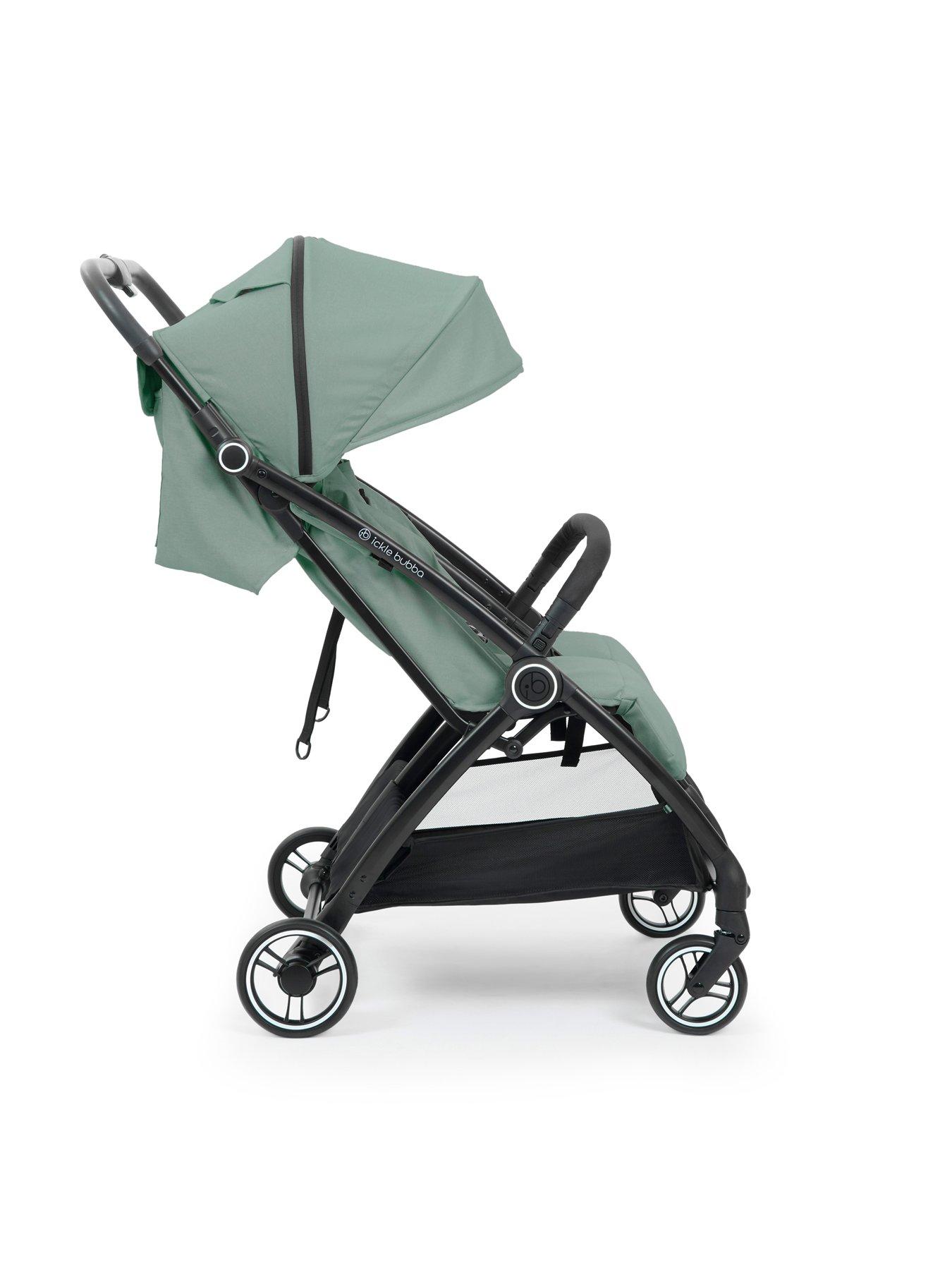 Image 4 of 8 of Ickle Bubba Aries Double Max Autofold Stroller - Sage Green