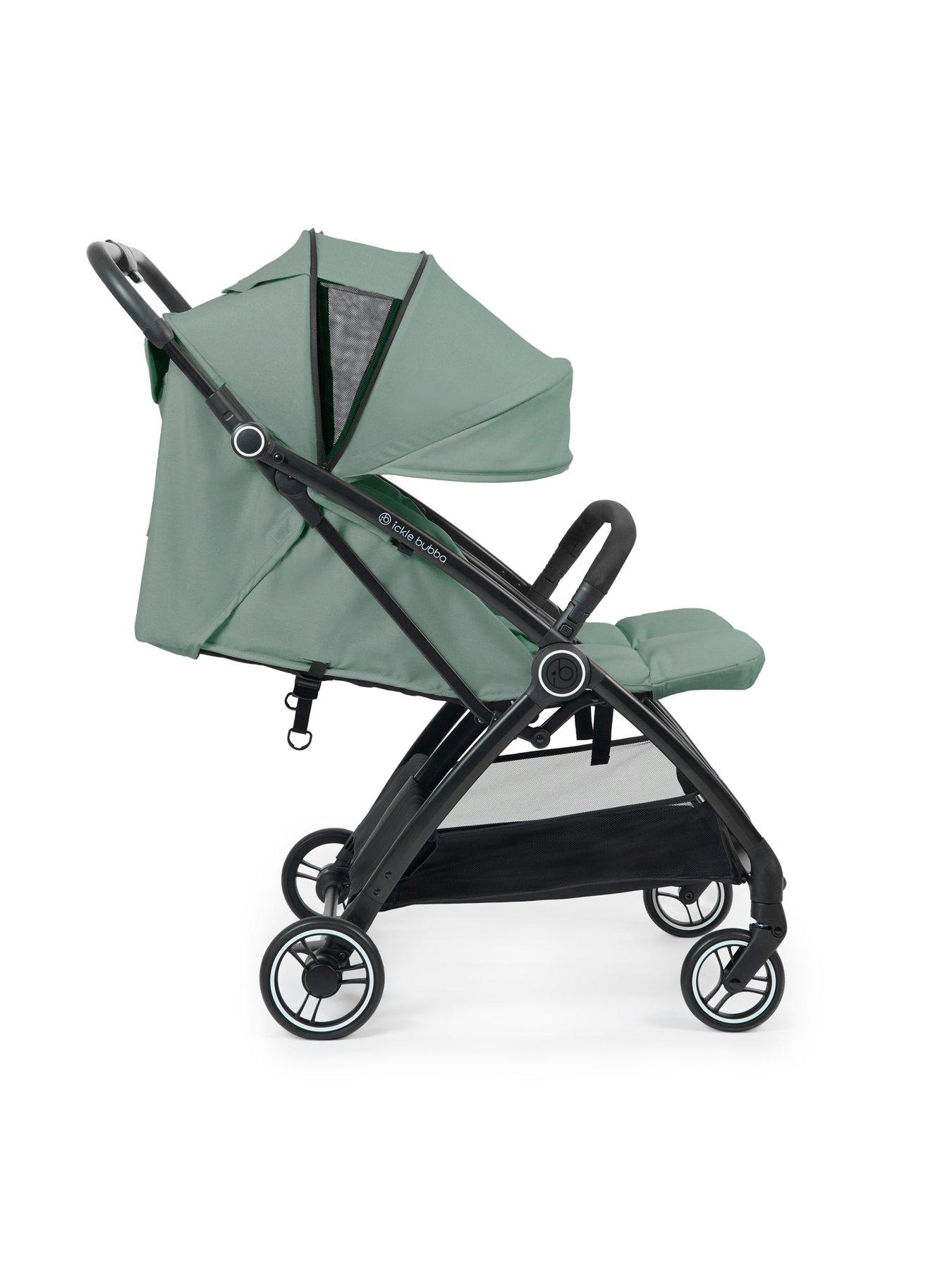 Image 5 of 8 of Ickle Bubba Aries Double Max Autofold Stroller - Sage Green