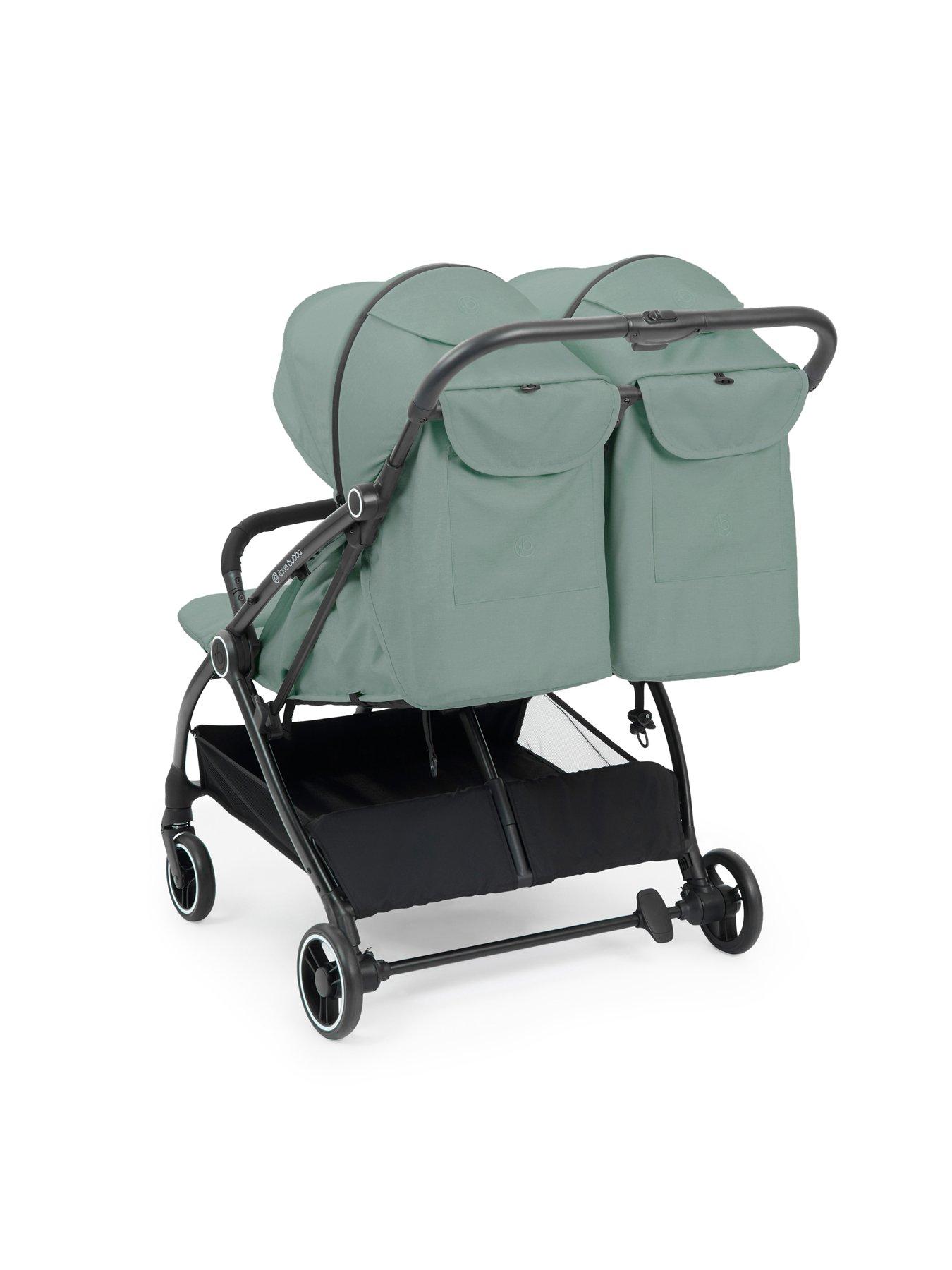 Image 6 of 8 of Ickle Bubba Aries Double Max Autofold Stroller - Sage Green
