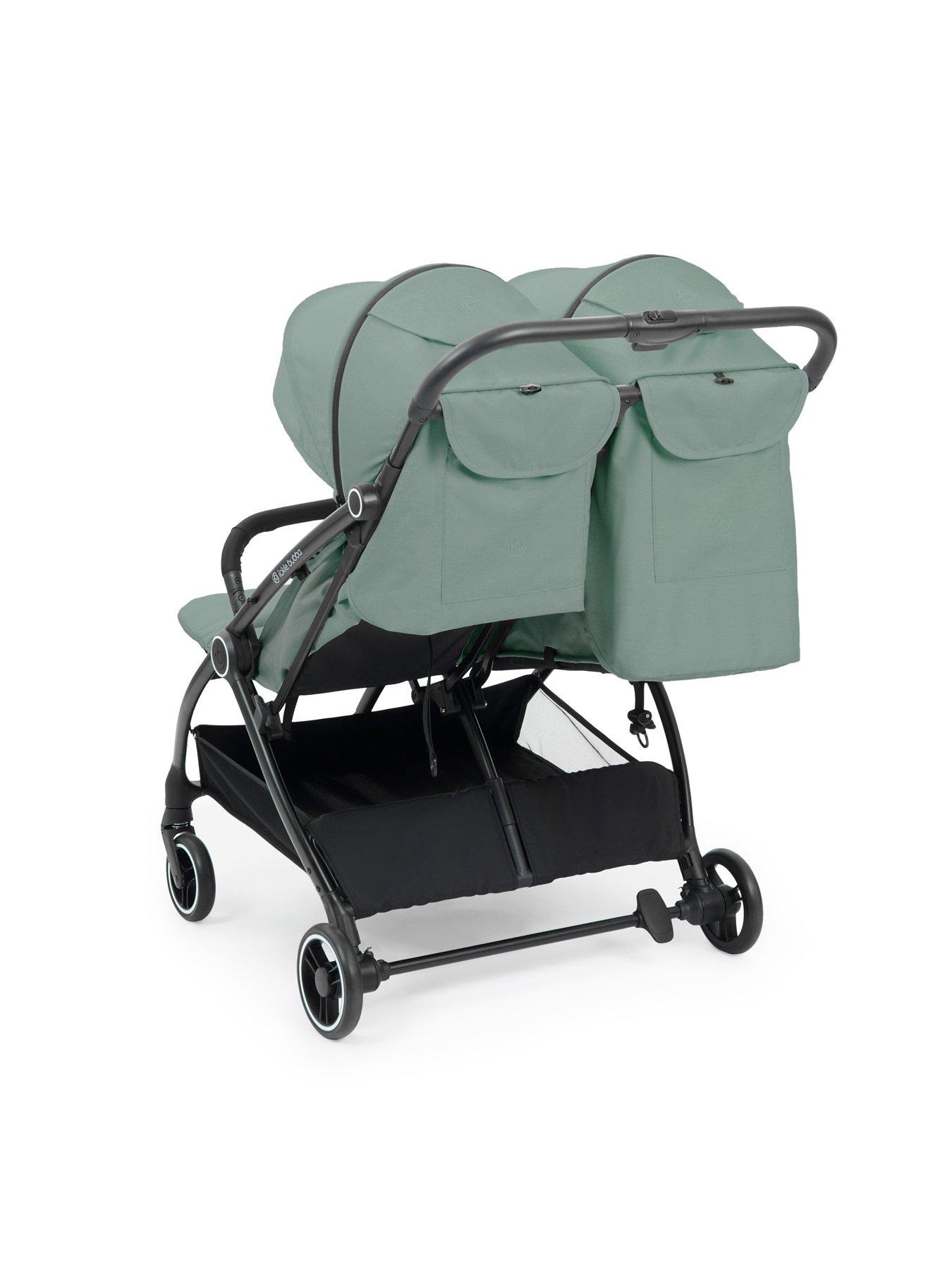 Image 7 of 8 of Ickle Bubba Aries Double Max Autofold Stroller - Sage Green