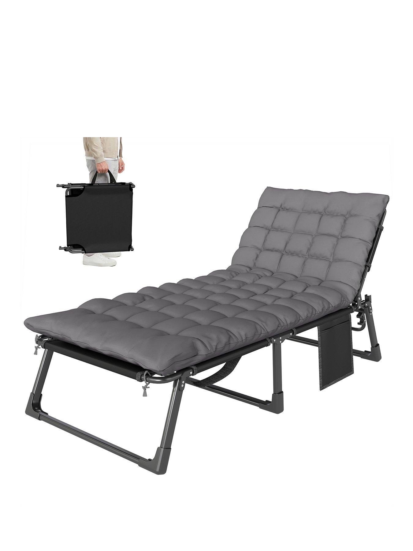 Image 2 of 7 of OutSunny Sun Lounger With Cushion