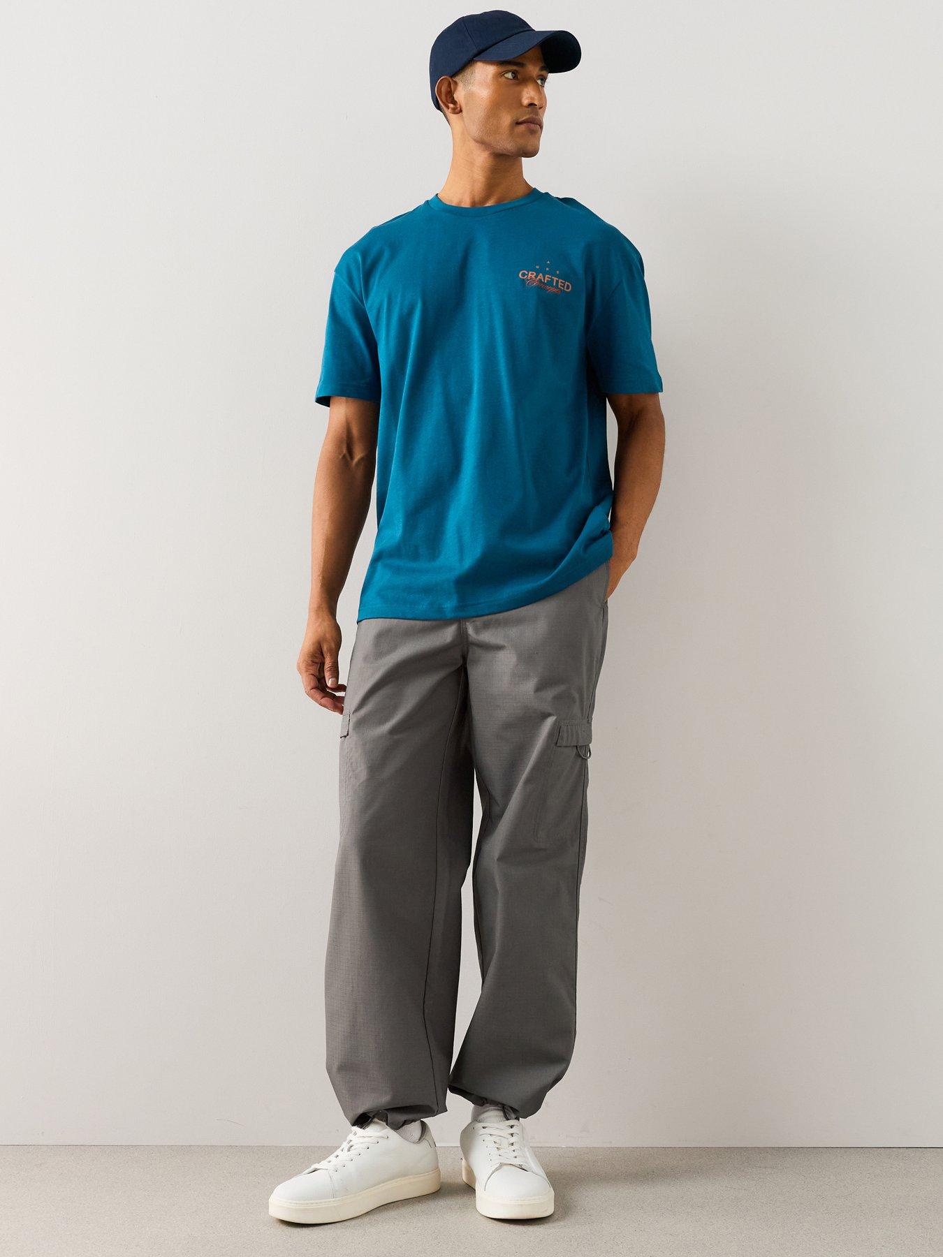 The Very Collection Straight Leg Cargo Ripstop Trousers - Grey