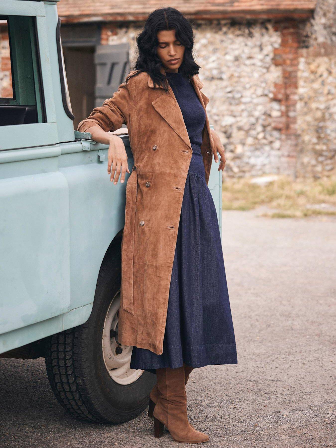 mint-velvet-suede-trench-coat-tanstillFront