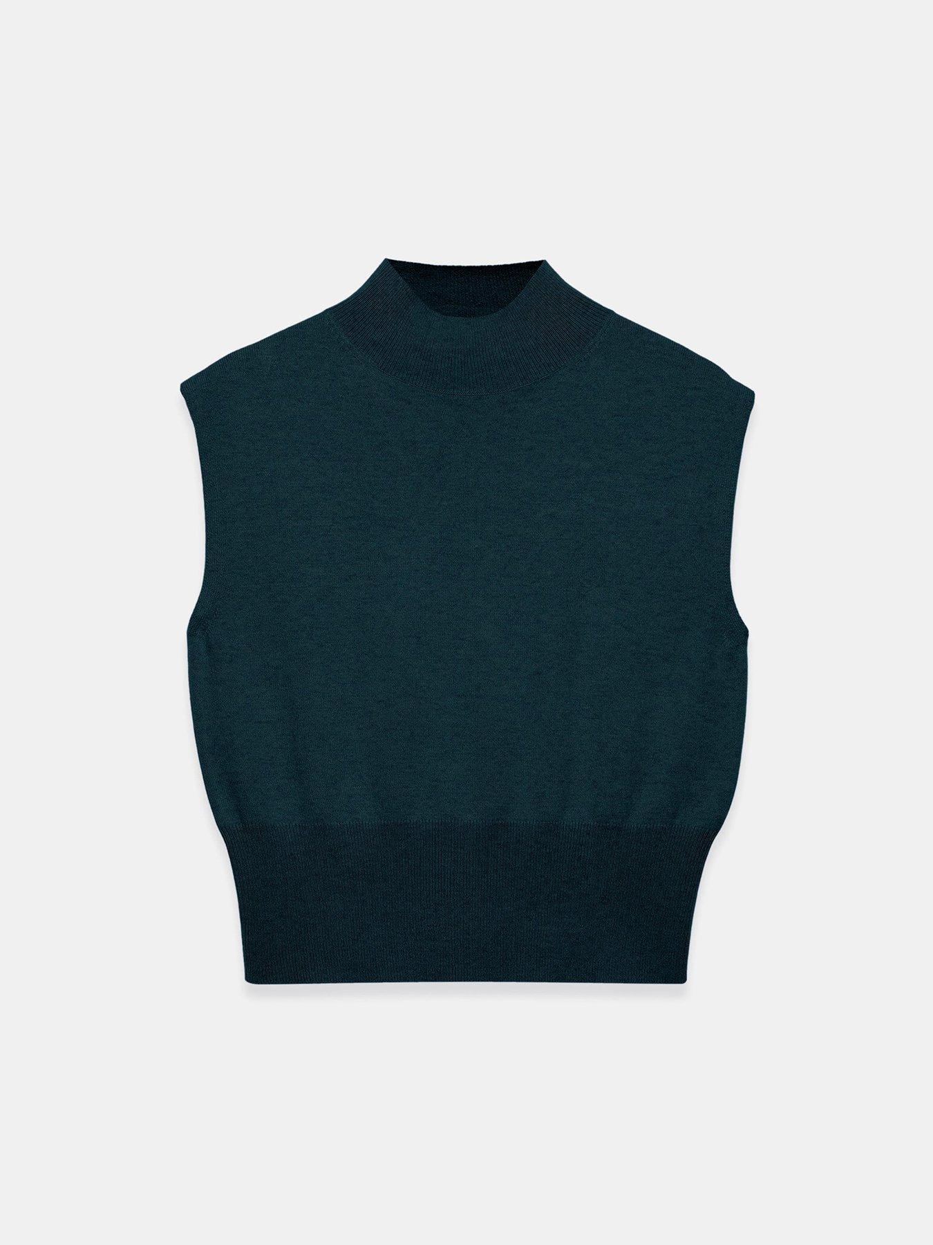 mint-velvet-teal-sleeveless-high-neck-top-greendetail