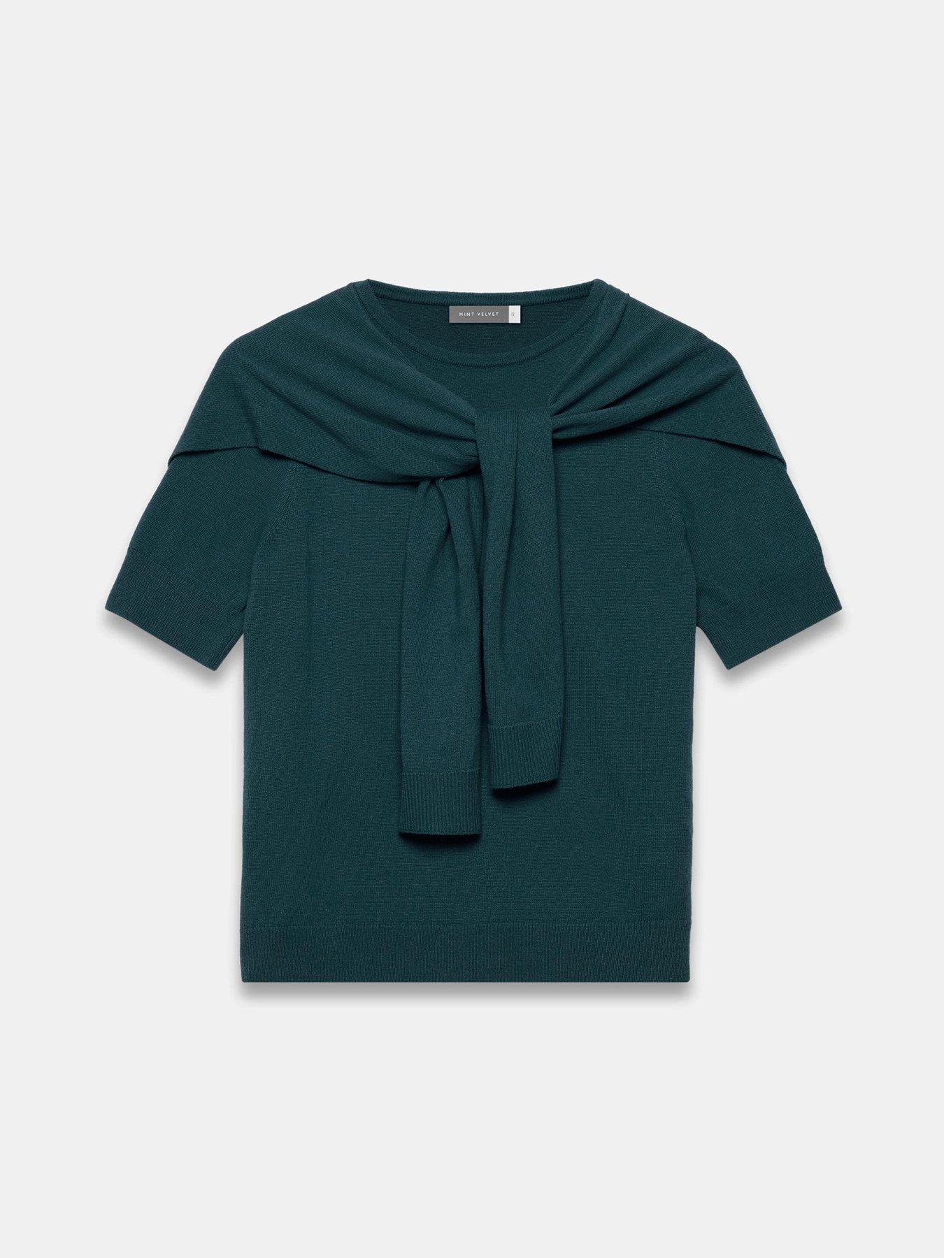 mint-velvet-teal-scarf-knit-jumper-greendetail
