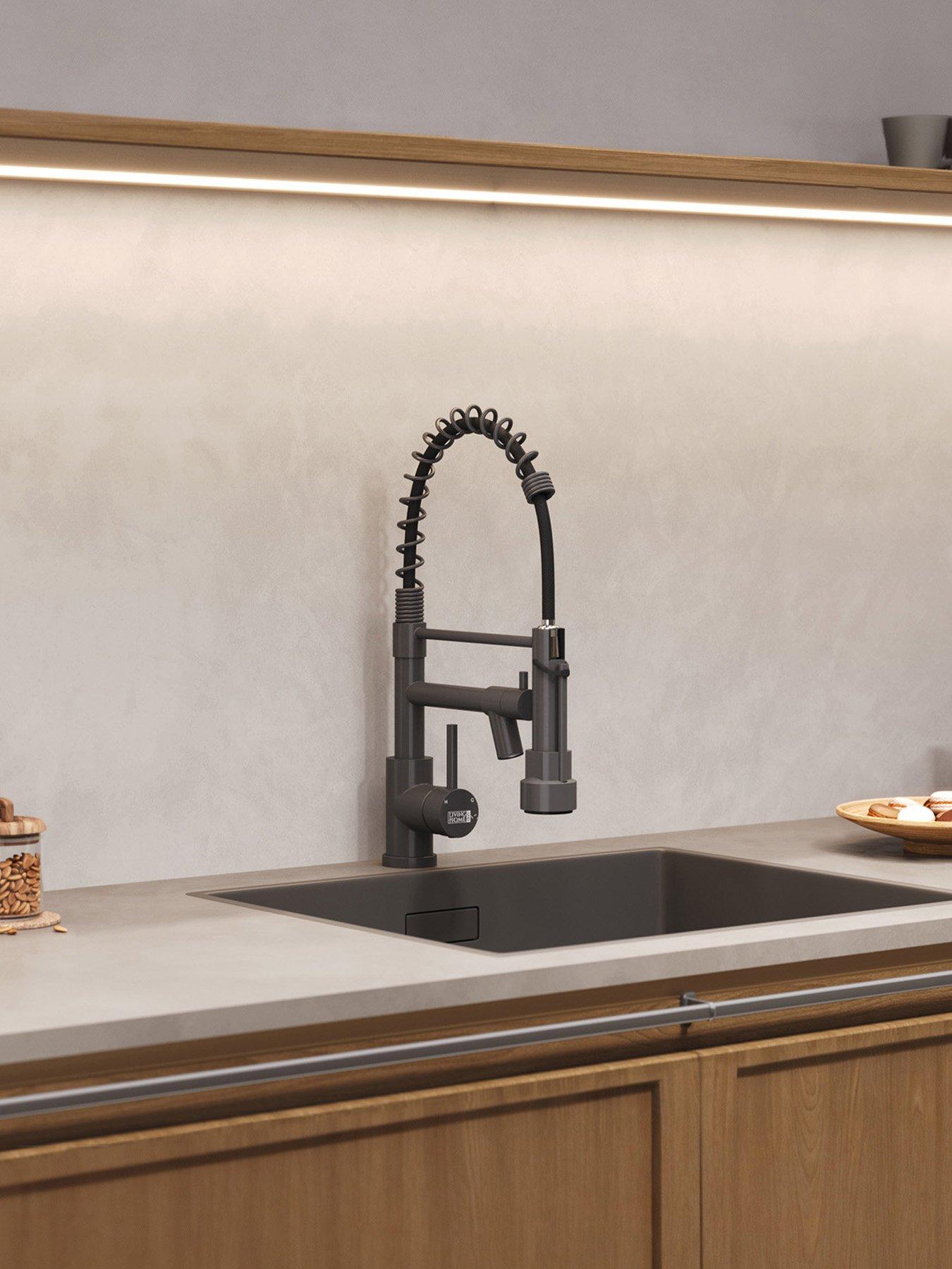 living-and-home-grey-kitchen-faucet-with-pull-down-spring-spoutoutfit