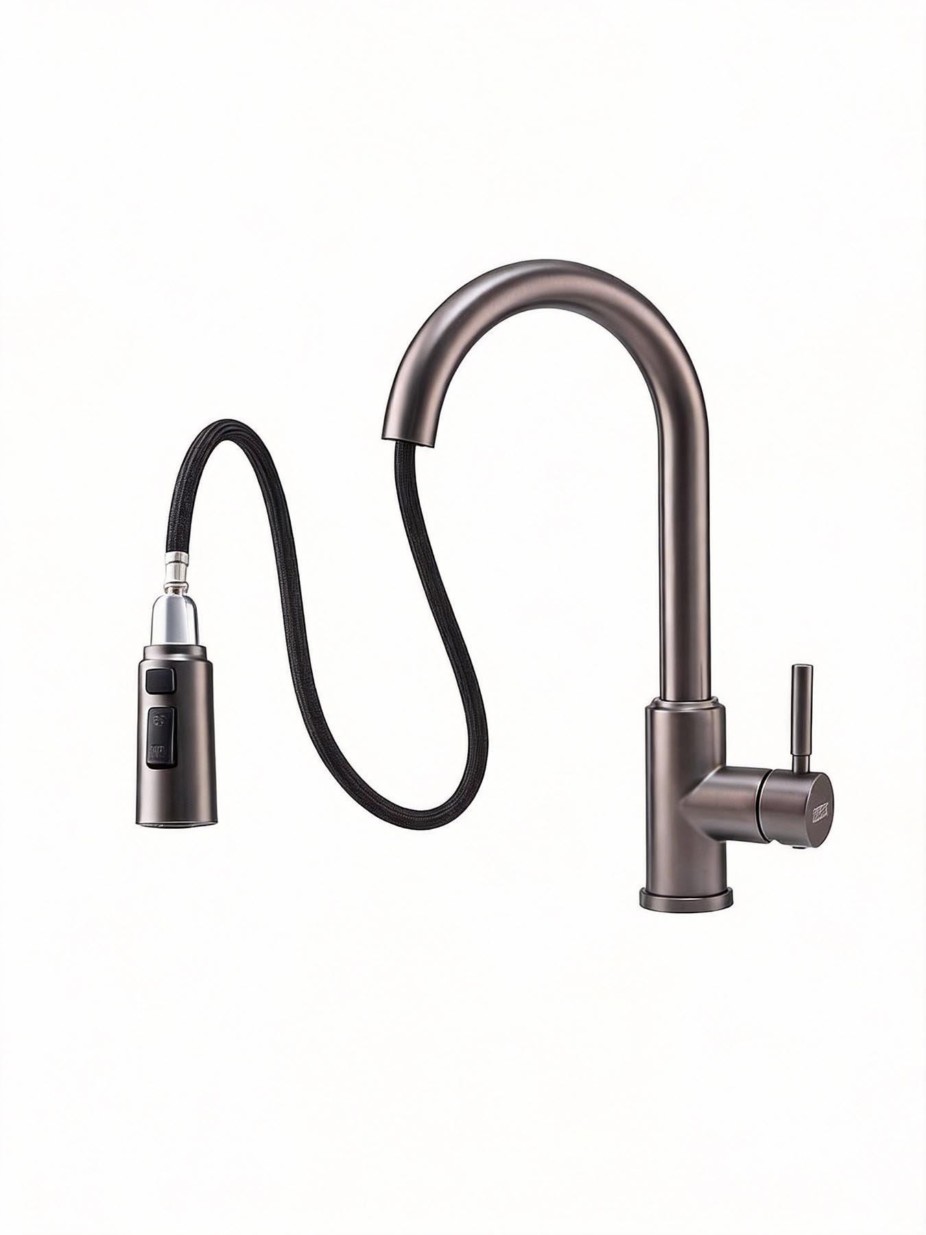 living-and-home-grey-side-lever-spring-neck-pull-out-kitchen-tapback