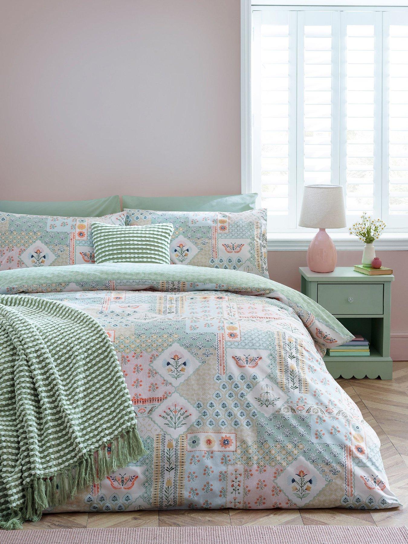 catherine-lansfield-folk-patchwork-duvet-set-greenfront