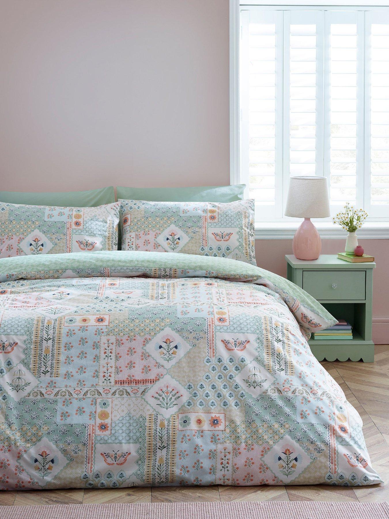 catherine-lansfield-folk-patchwork-duvet-set-greenback