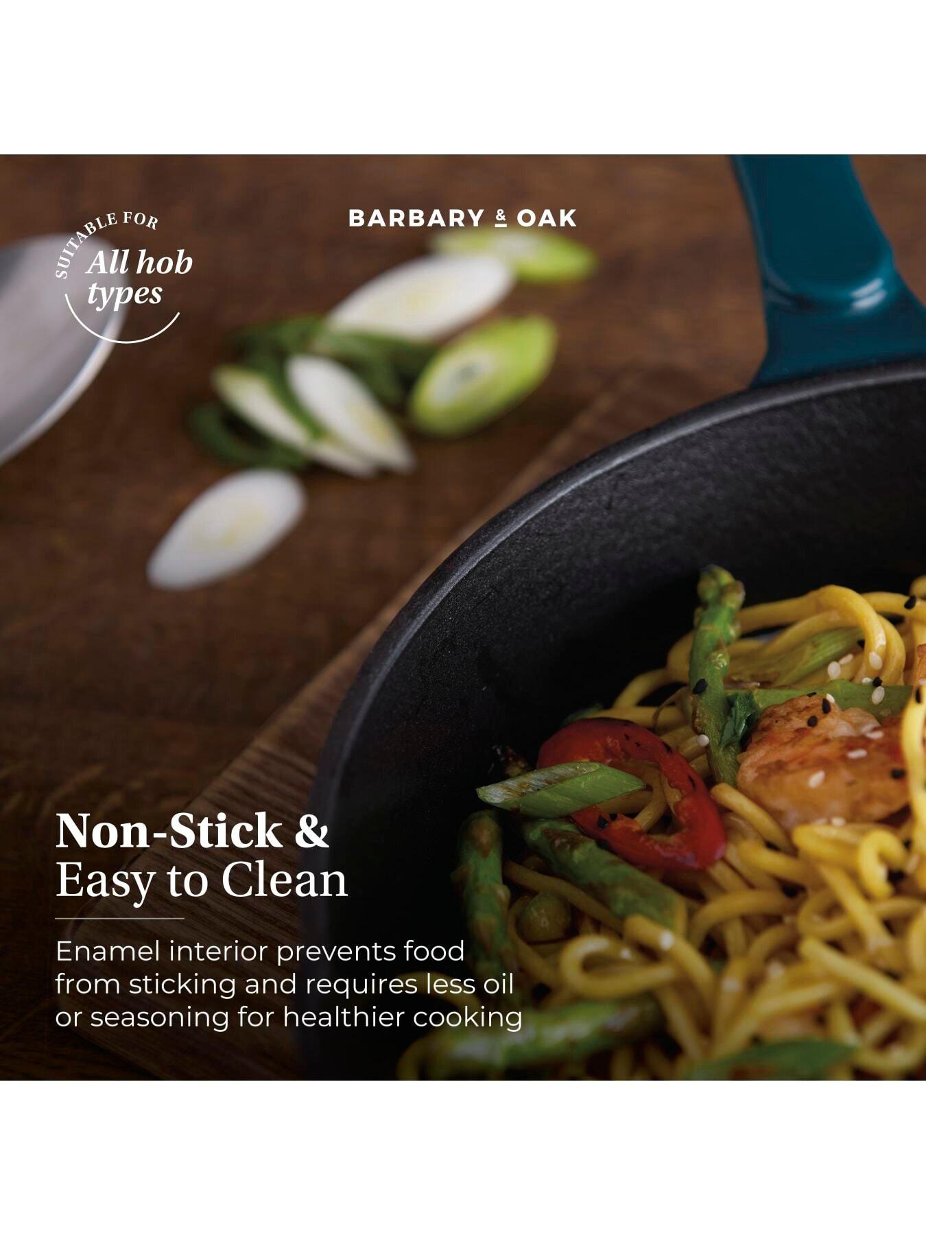 barbary-oak-nattura-26cm-cast-iron-round-pan-with-dual-side-spouts-agaveoutfit