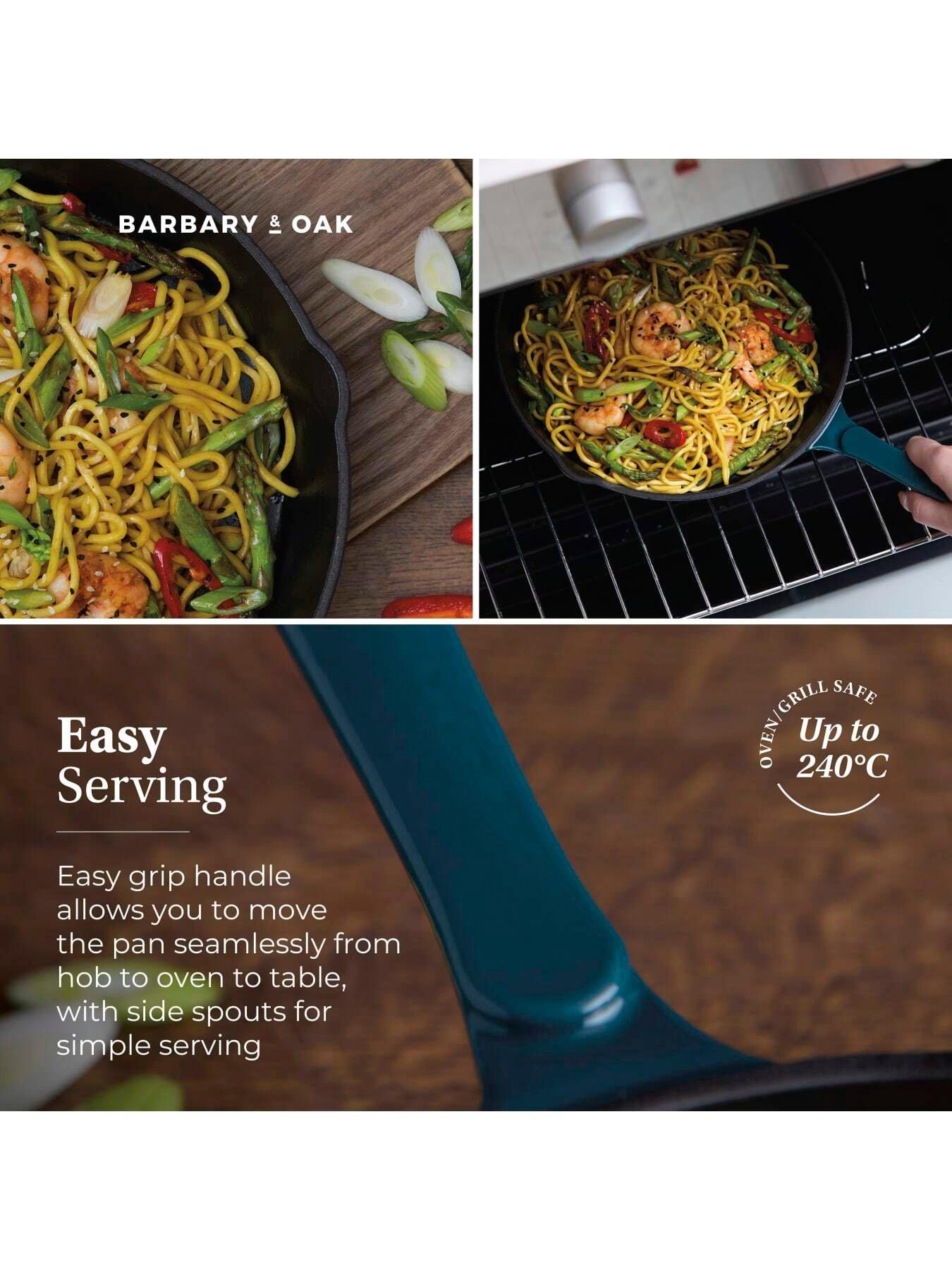 barbary-oak-nattura-26cm-cast-iron-round-pan-with-dual-side-spouts-agavedetail