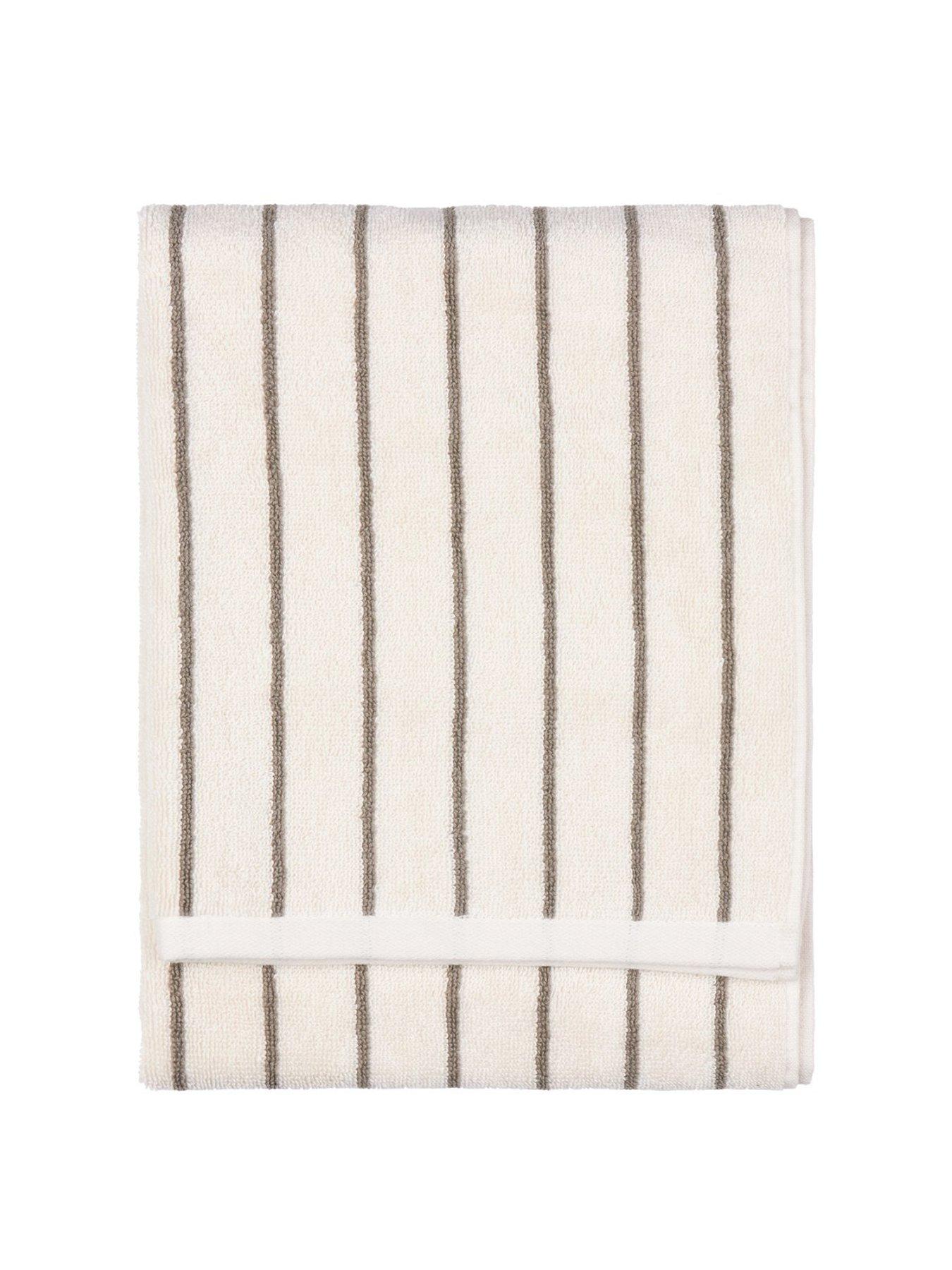 Image 2 of 5 of Yard HEBDEN NARROW STRIPE TOWEL COLLECTION MOLE