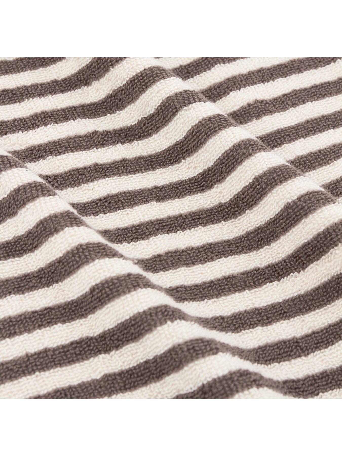 Image 3 of 6 of Yard Hebden Stripe Towel Collection Chocolate