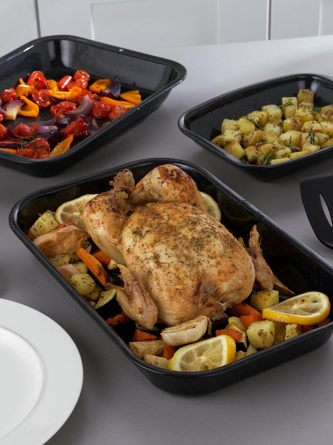 russell-hobbs-russell-hbs-3pc-roaster-amp-chop-tray-set