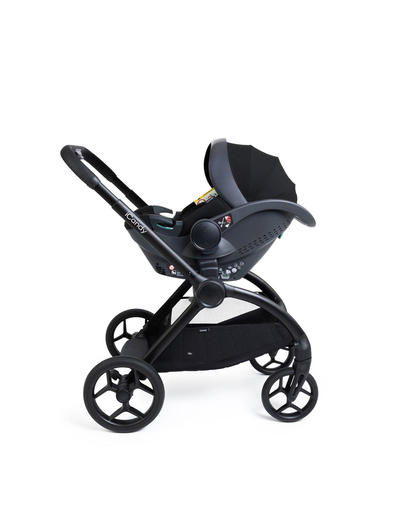 Image 2 of 7 of iCandy iCandy Core 2 Travel Bundle with Cocoon Car Seat - Black