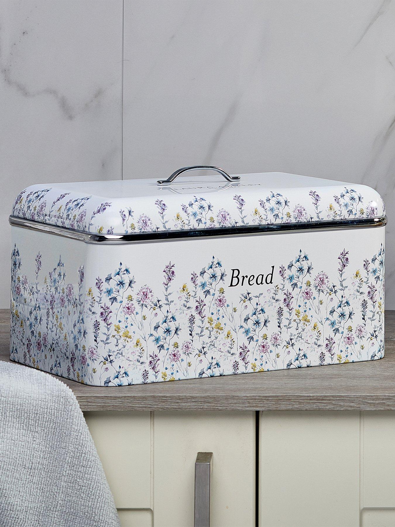 Image 1 of 6 of Laura Ashley Bread Bin With Removable Lift-top Lid, Wild Meadow