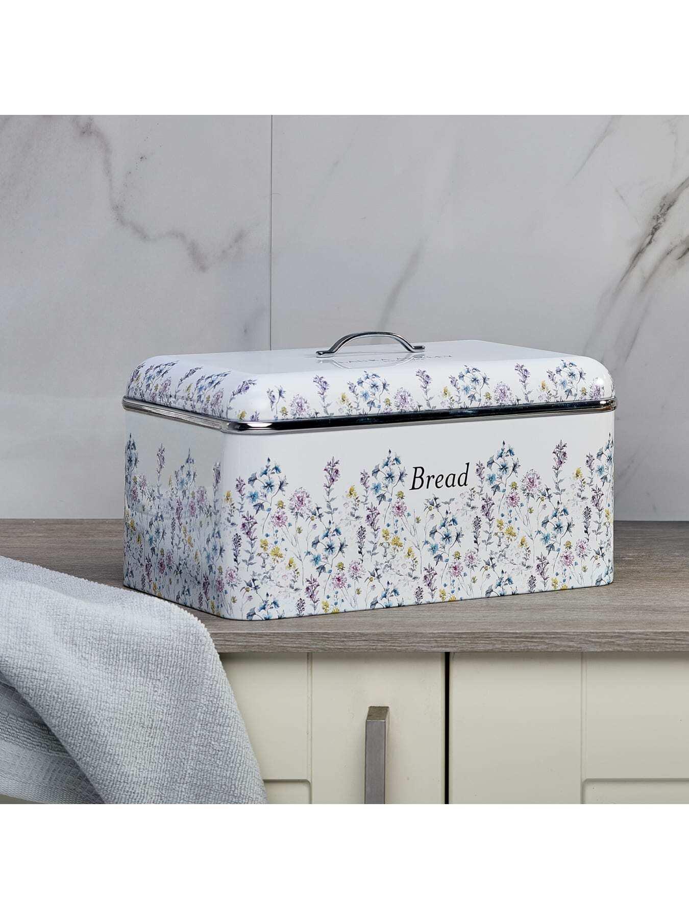 Image 3 of 6 of Laura Ashley Bread Bin With Removable Lift-top Lid, Wild Meadow