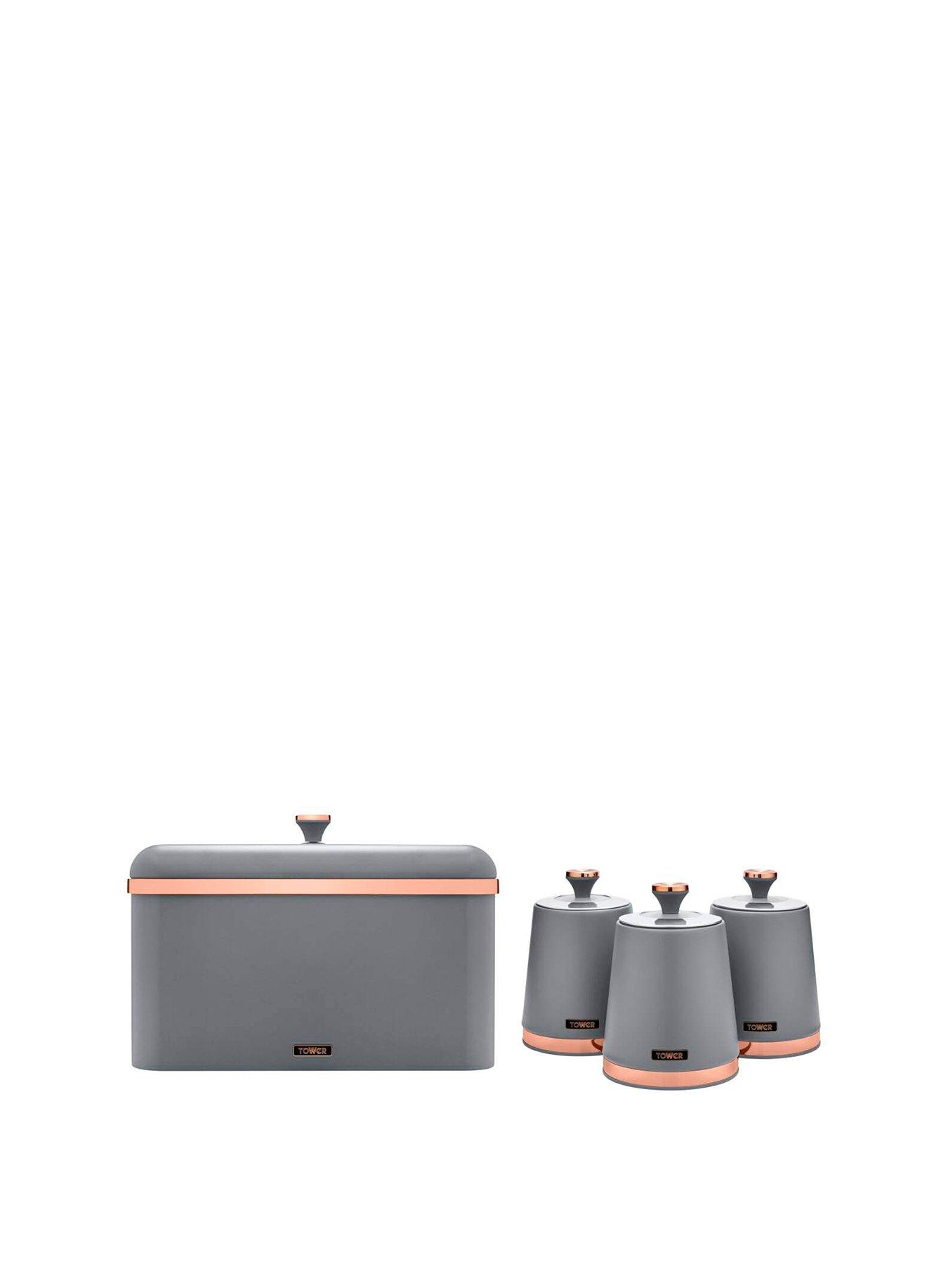 tower-cavaletto-4-piece-bread-bin-and-storage-canister-set-grey-and-rose-gold