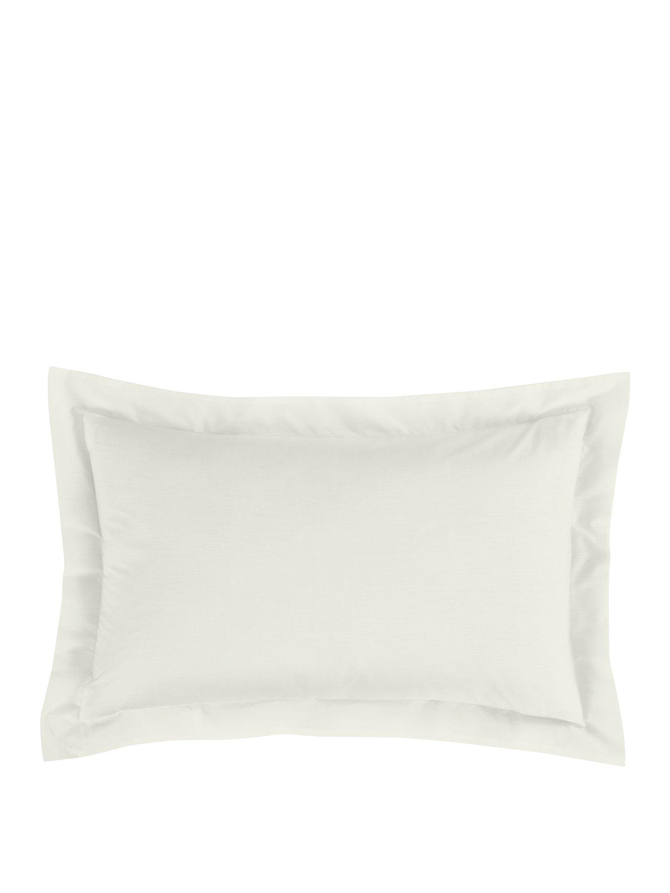 Image 2 of 4 of Bianca Bianca 180 Thread Count Egyptian Cotton Oxford Pillowcase Cream