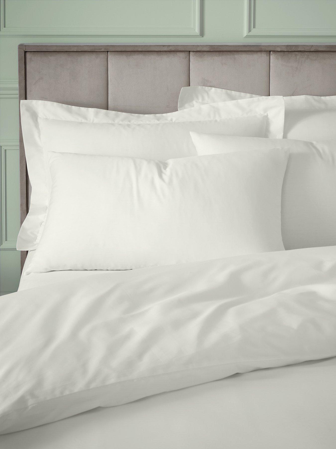Image 4 of 4 of Bianca Bianca 180 Thread Count Egyptian Cotton Oxford Pillowcase Cream